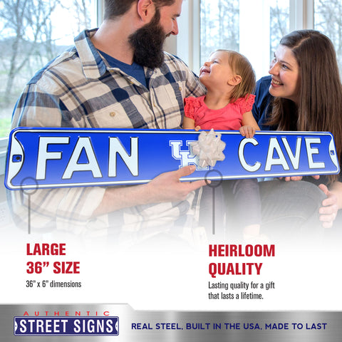 Kentucky Wildcats - FAN CAVE - Embossed Steel Street Sign