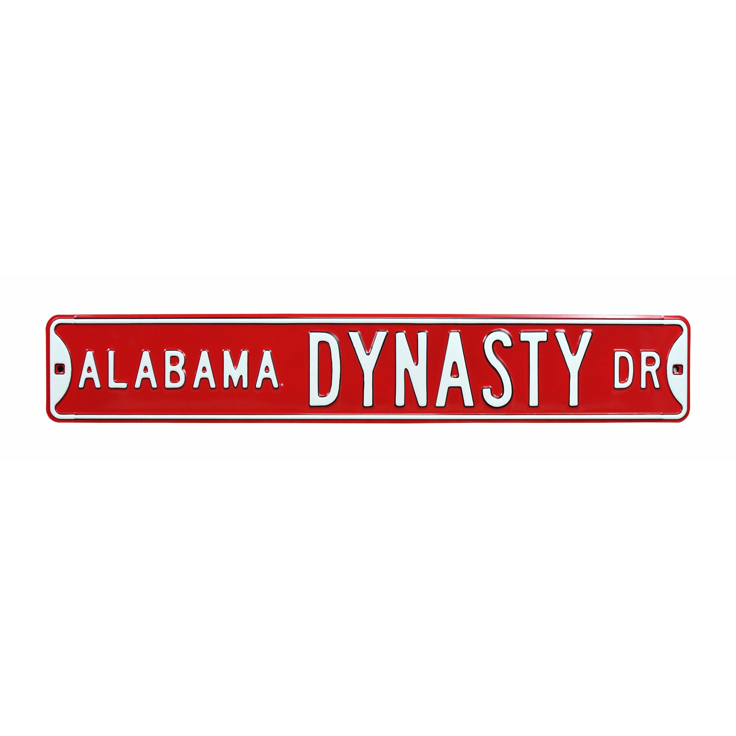Alabama Crimson Tide - ALABAMA DYNASTY - Embossed Steel Street Sign
