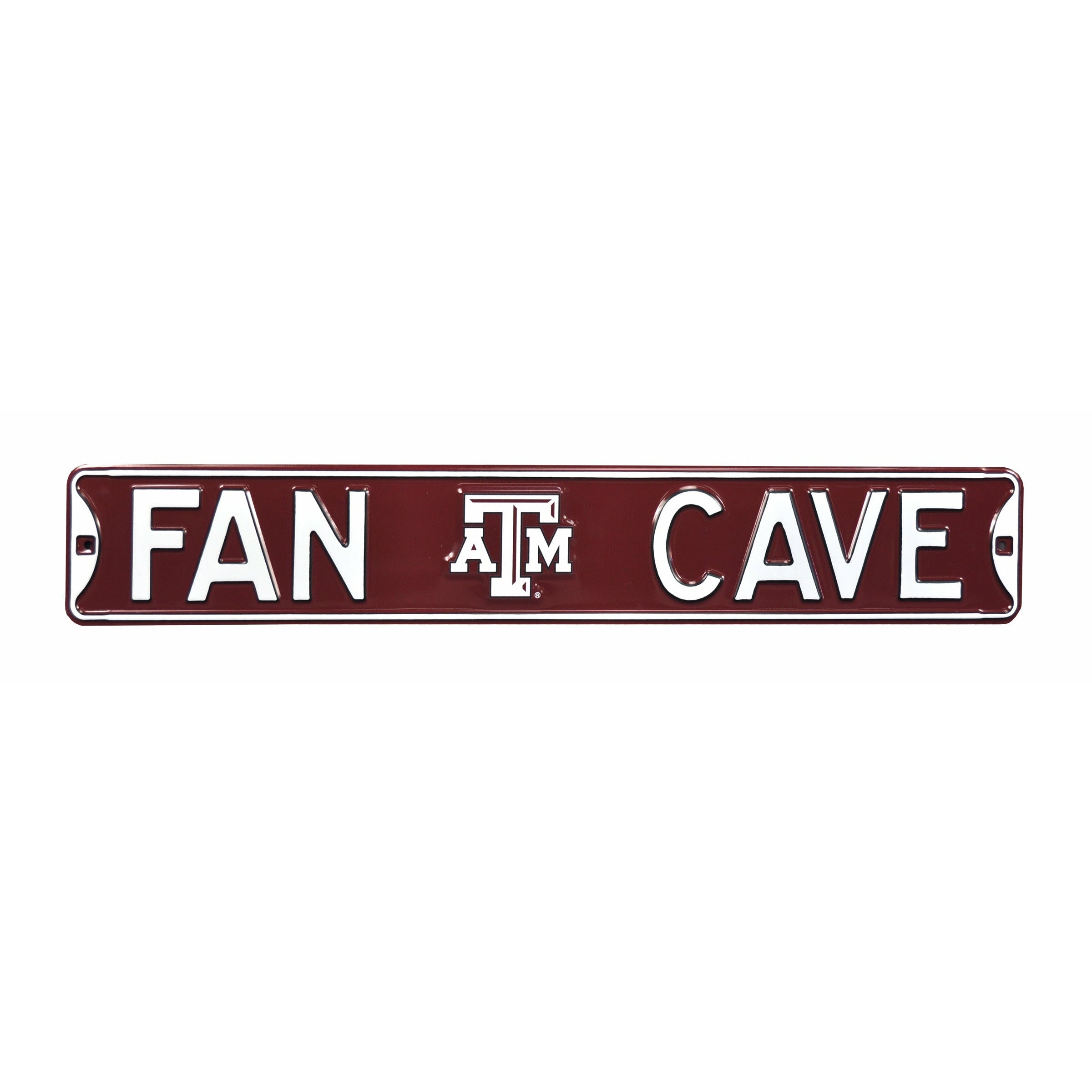 Texas A&M Aggies - FAN CAVE - Embossed Steel Street Sign
