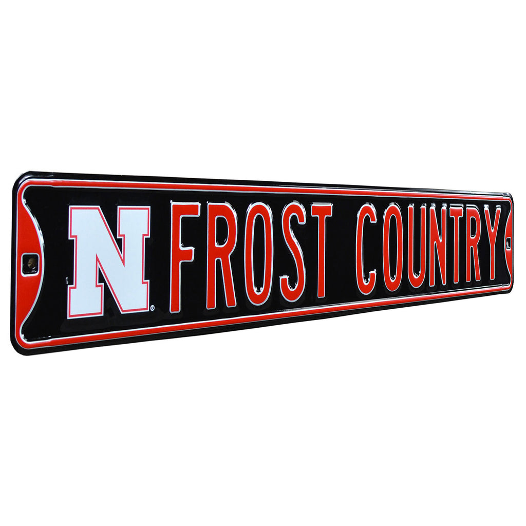 Nebraska Cornhuskers - FROST COUNTRY - Embossed Steel Street Sign