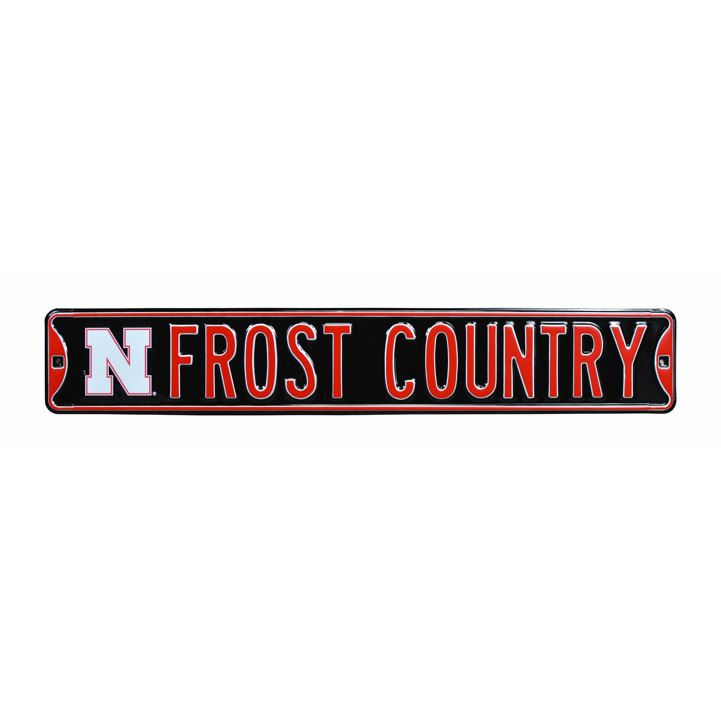 Nebraska Cornhuskers - FROST COUNTRY - Embossed Steel Street Sign