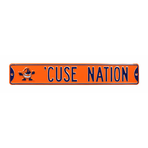 Syracuse Orange - CUSE NATION - Embossed Steel Street Sign