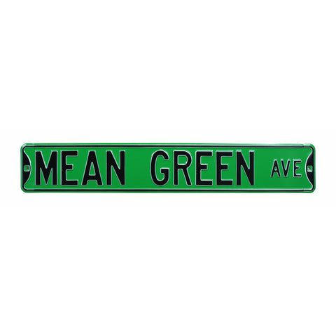 North Texas Eagles - MEAN GREEN AVE - Embossed Steel Street Sign