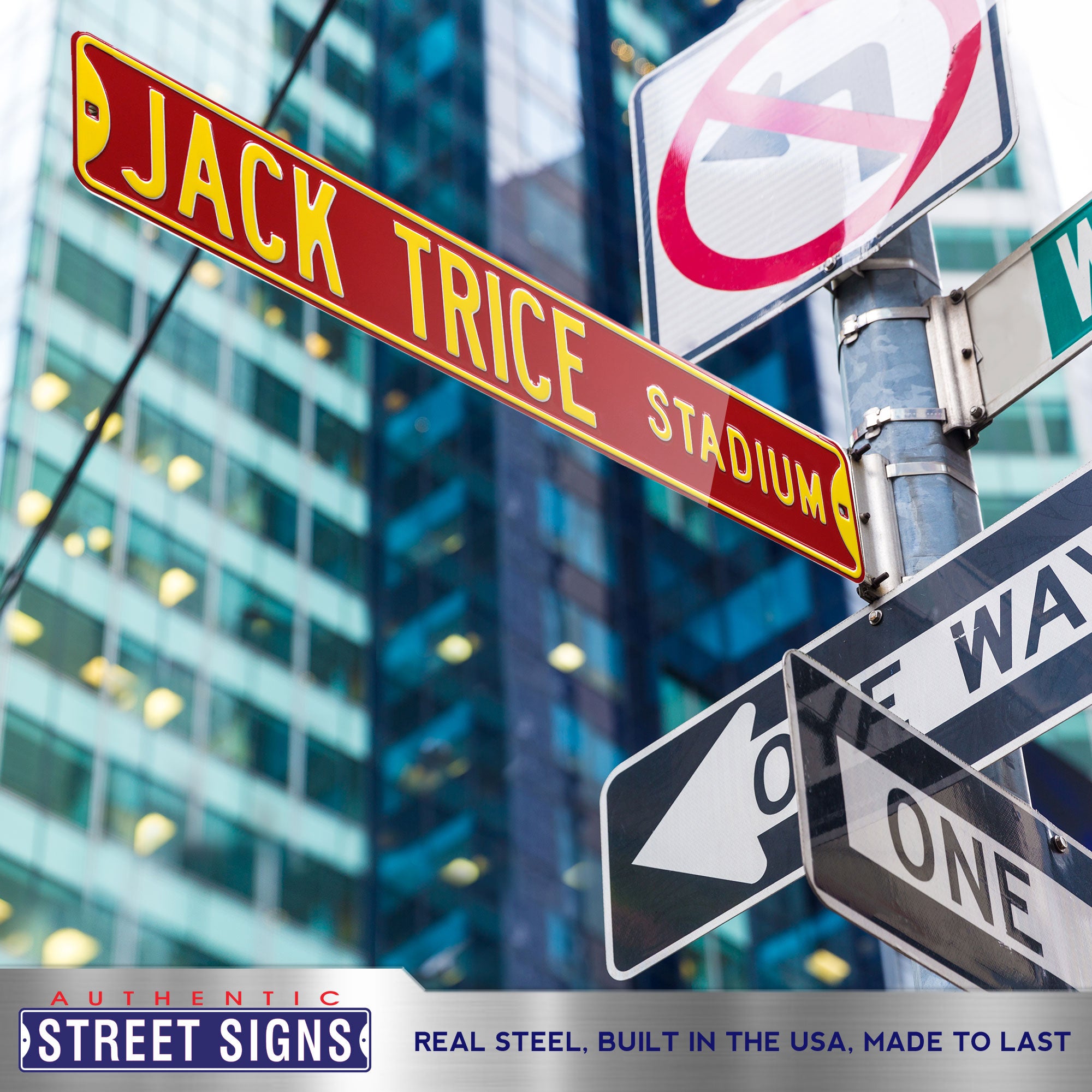 Iowa State Cyclones - JACK TRICE STADIUM - Embossed Steel Street Sign
