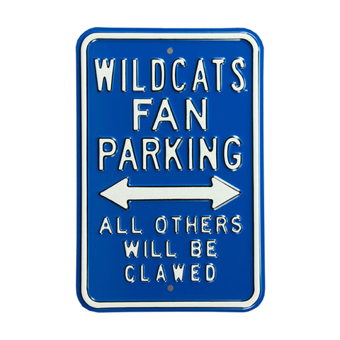 Kentucky Wildcats - ALL OTHERS CLAWED - Embossed Steel Parking Sign