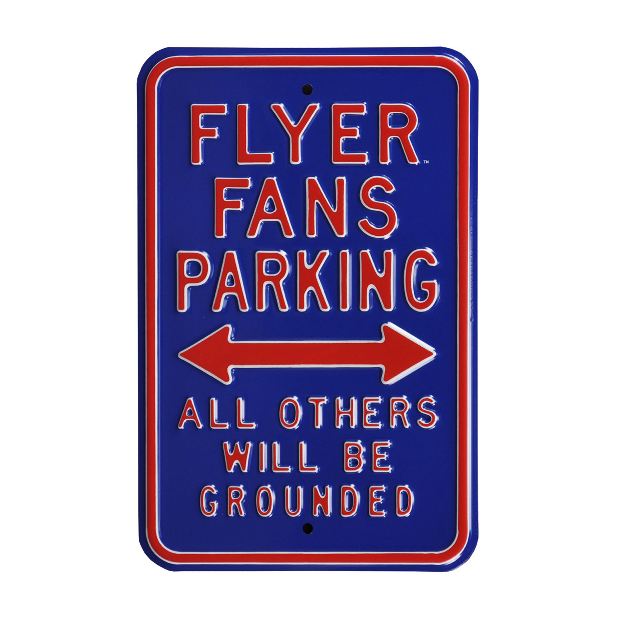 Dayton Flyers - FLYER FANS - Embossed Steel Parking Sign