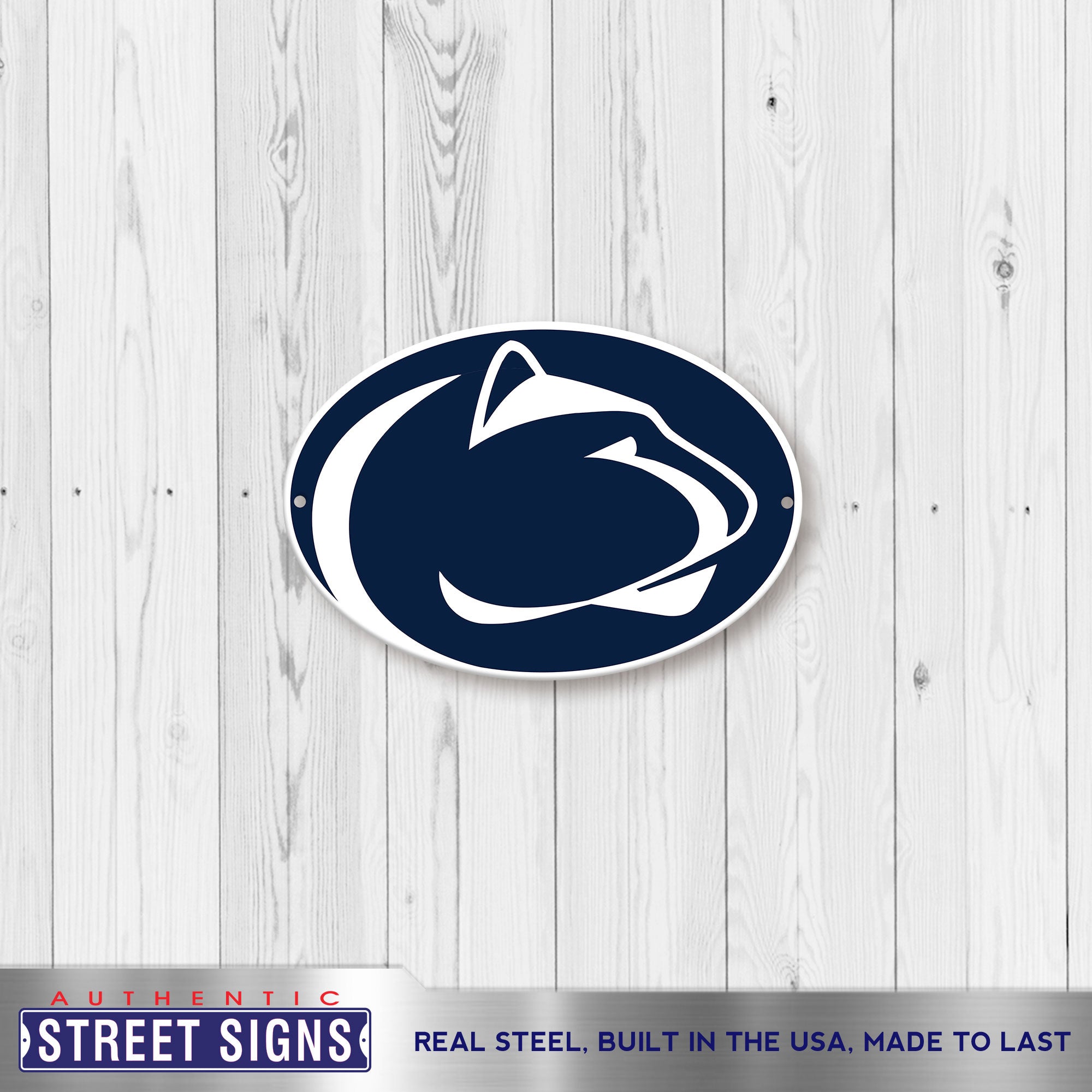 Penn State Nittany Lions 12" Spirit Size Steel Laser Cut Sign