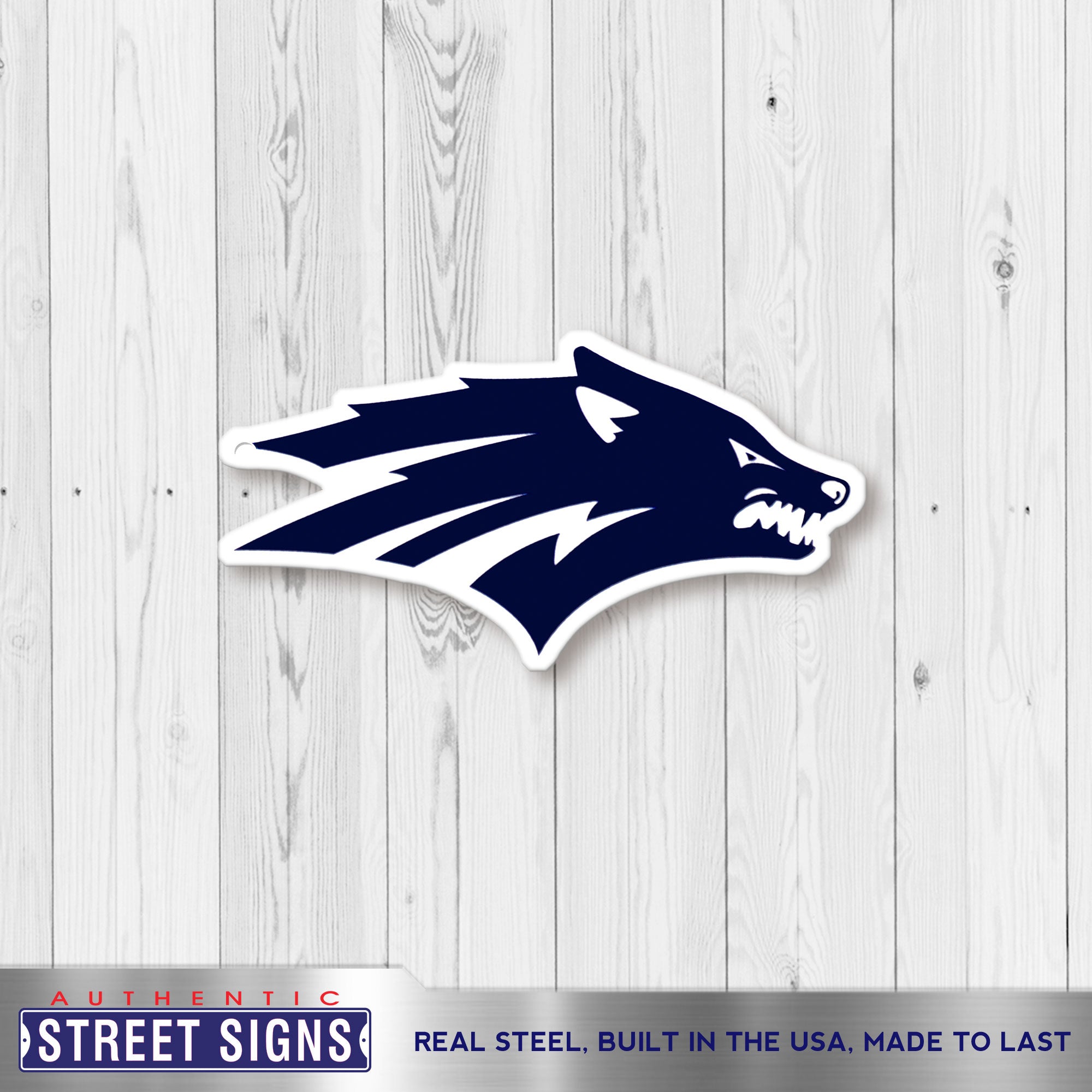 Nevada Wolfpack 12" Spirit Size Steel Laser Cut Sign