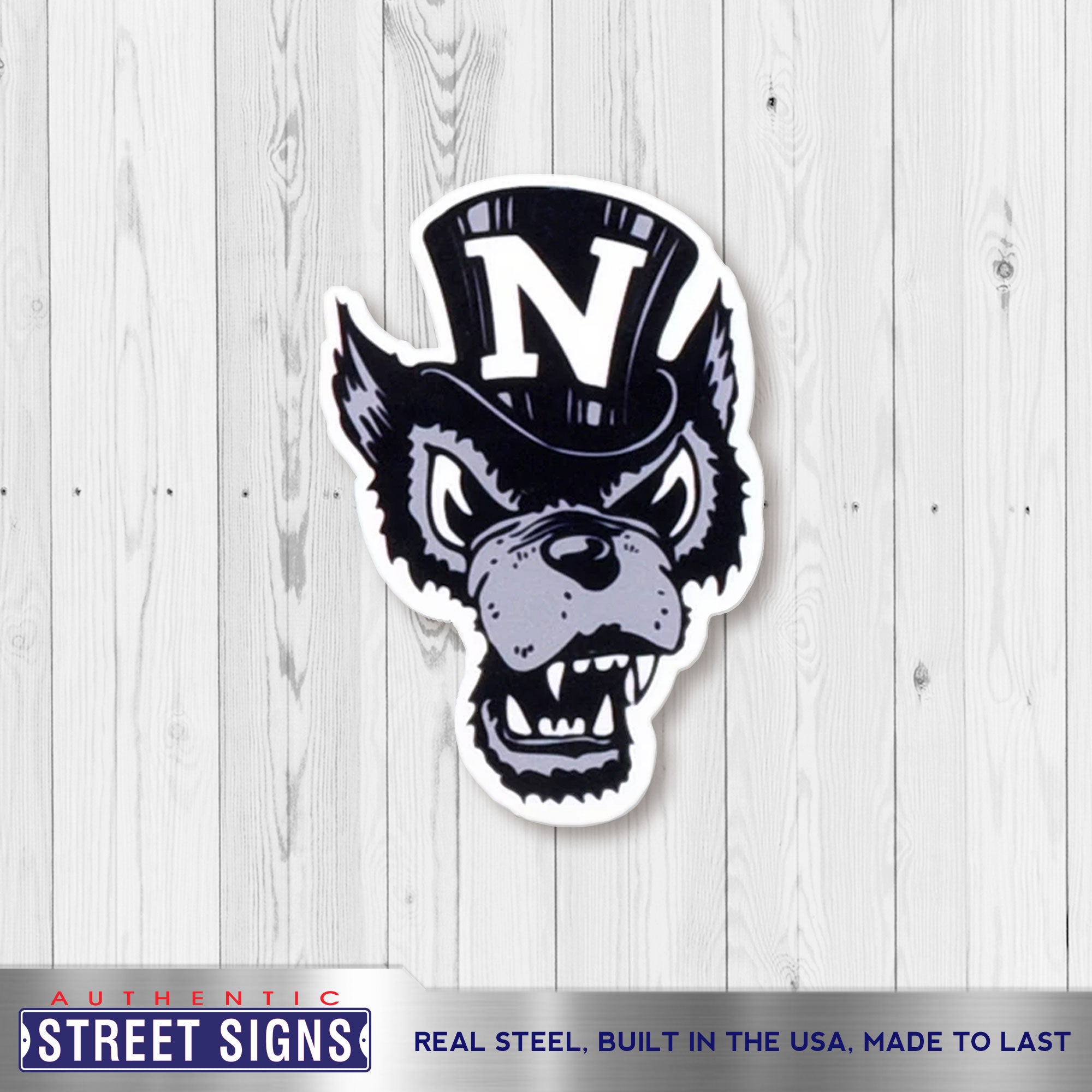 Nevada Wolfpack - Wolfie 12" Spirit Size Steel Laser Cut Sign