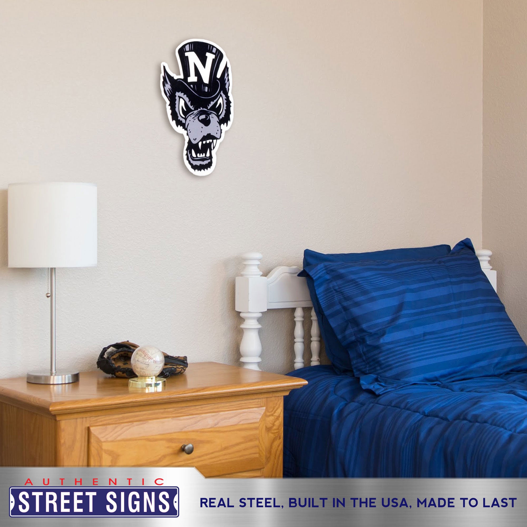 Nevada Wolfpack - Wolfie 12" Spirit Size Steel Laser Cut Sign