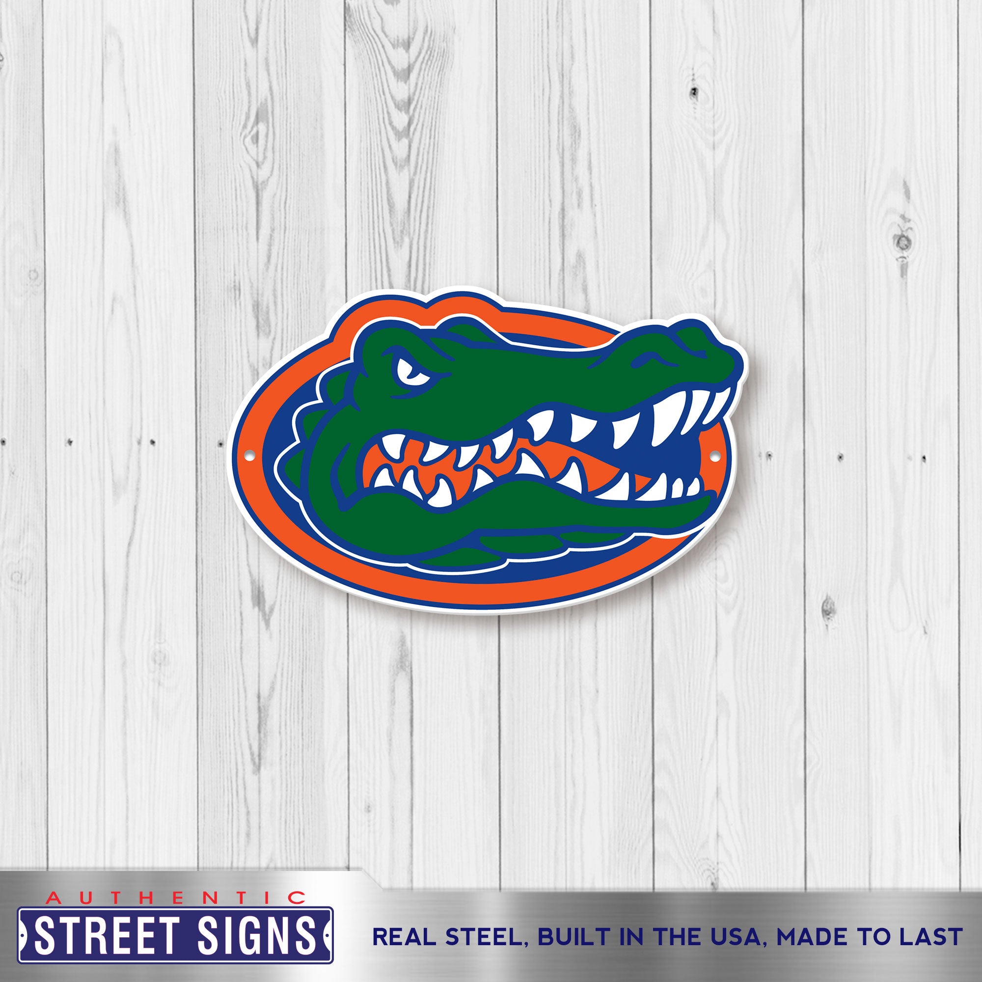 Florida Gators 12" Spirit Size Steel Laser Cut Sign