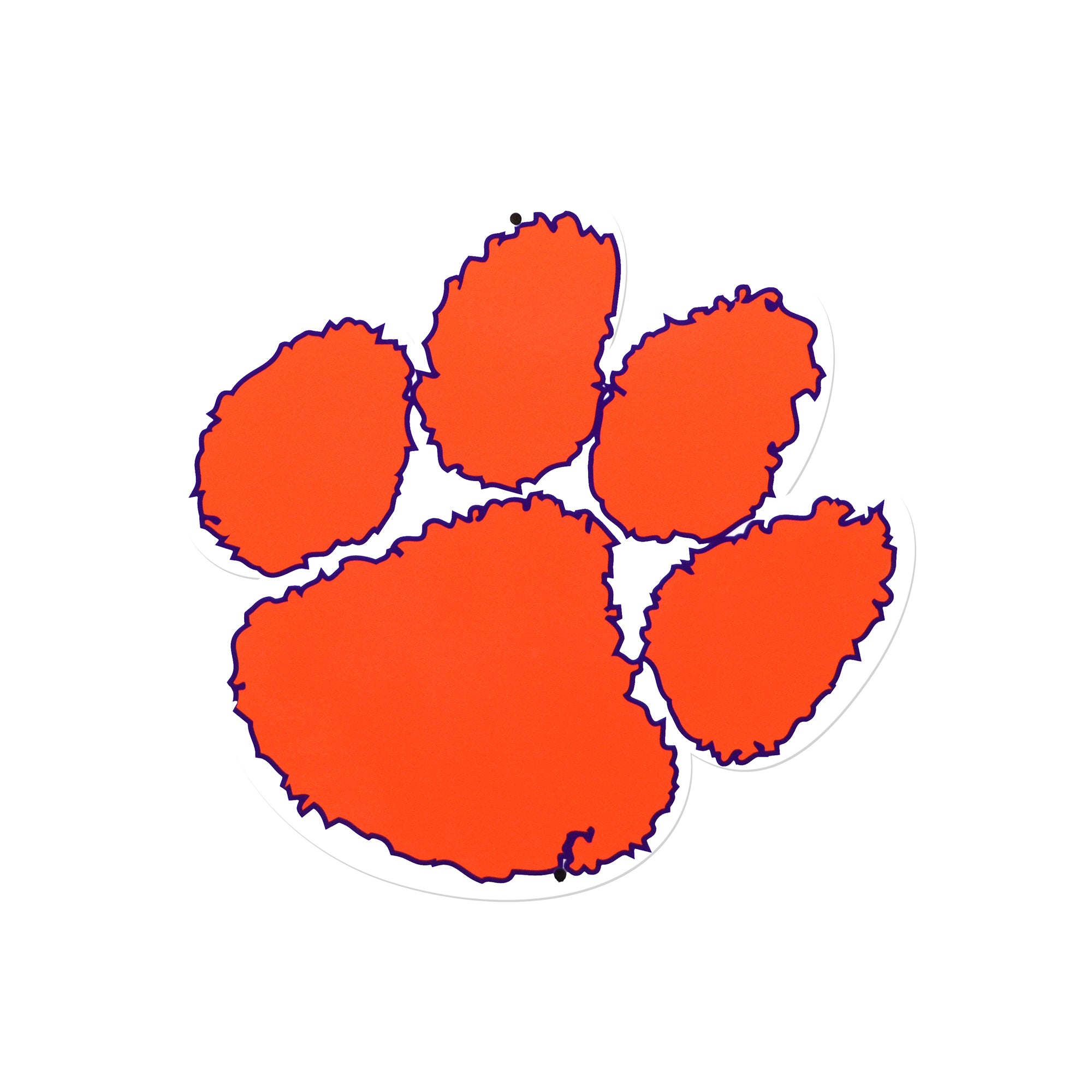 Clemson Tigers 12" Spirit Size Steel Laser Cut Sign