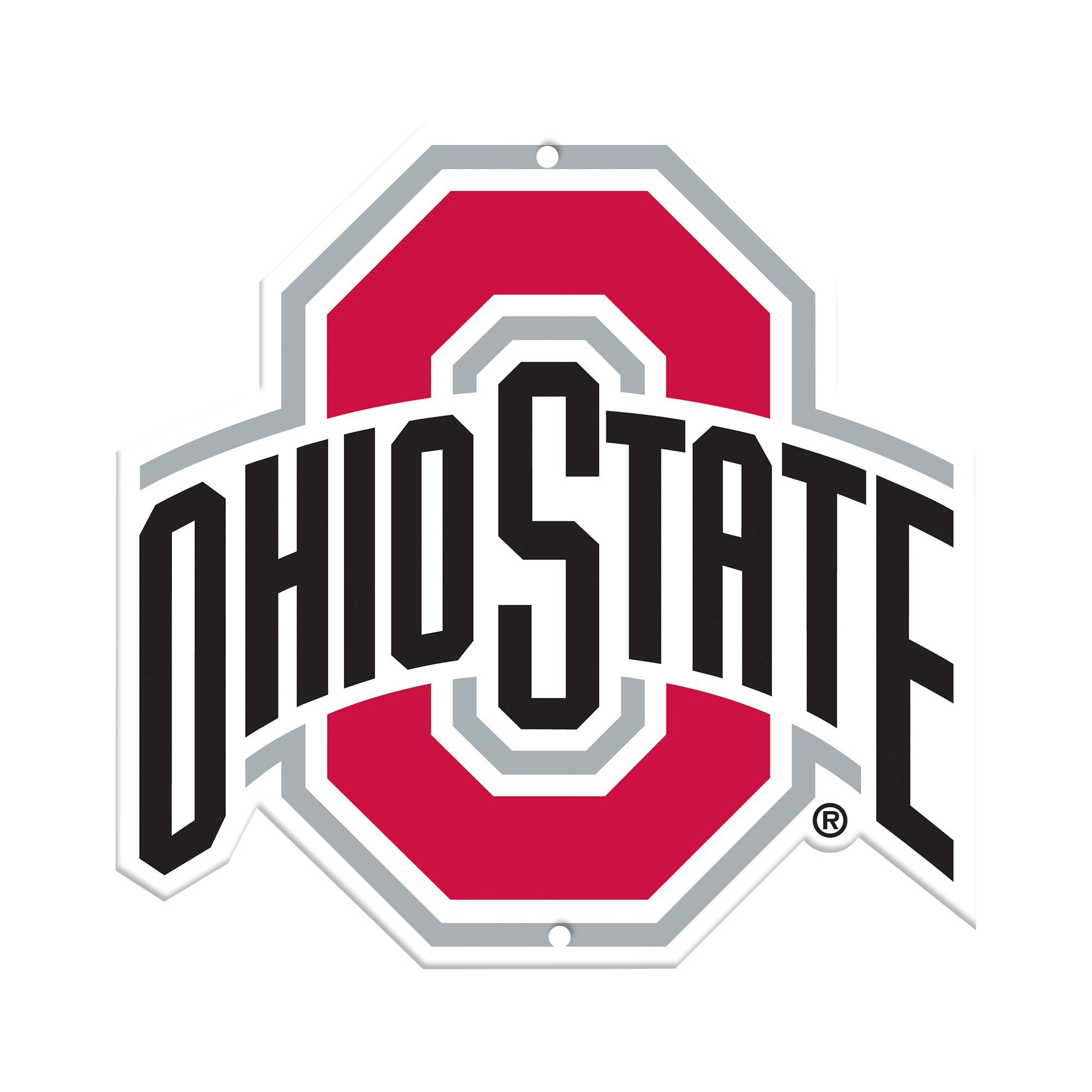 Ohio State Buckeyes 12" Spirit Size Steel Laser Cut Sign