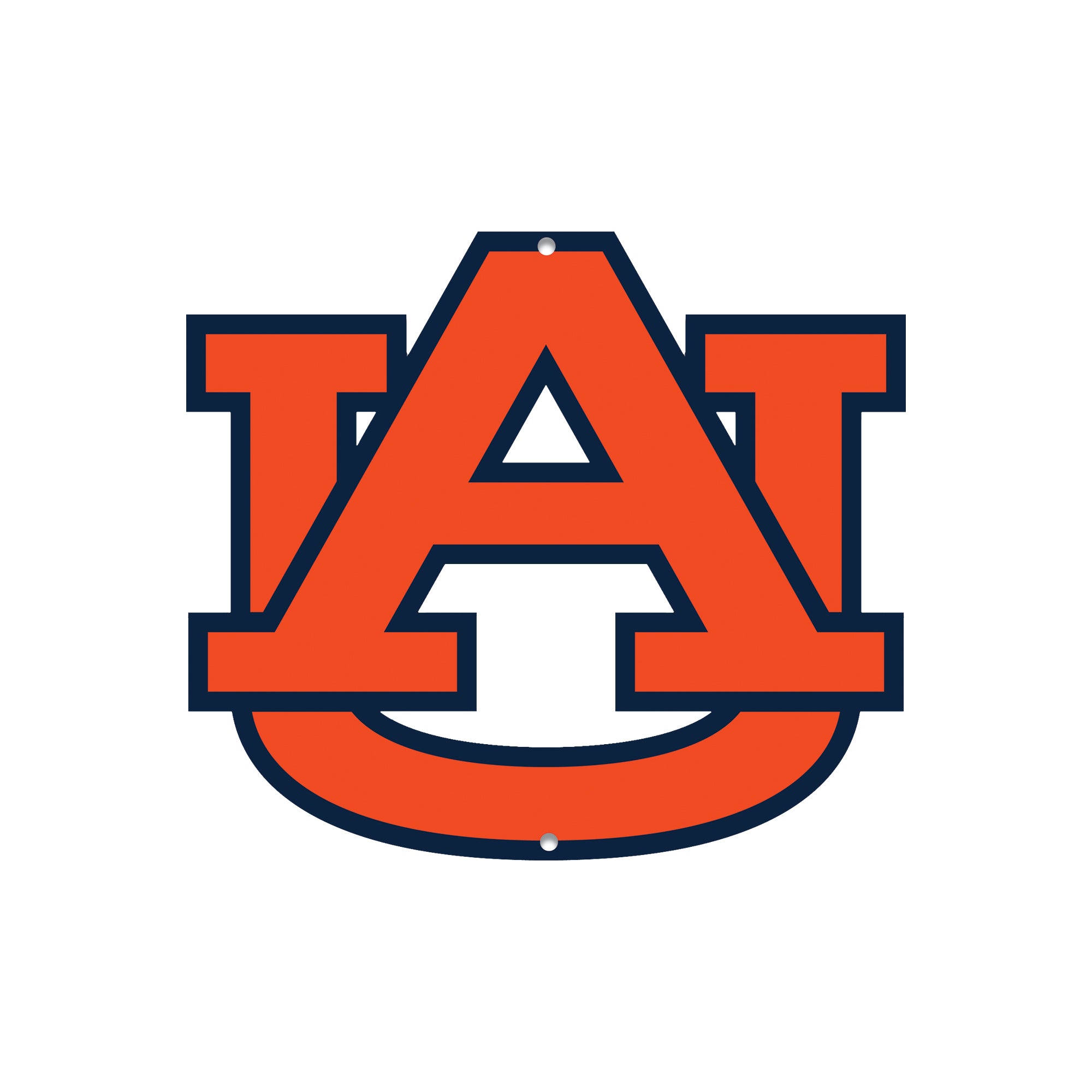 Auburn Tigers - Orange 12" Spirit Size Steel Laser Cut Sign