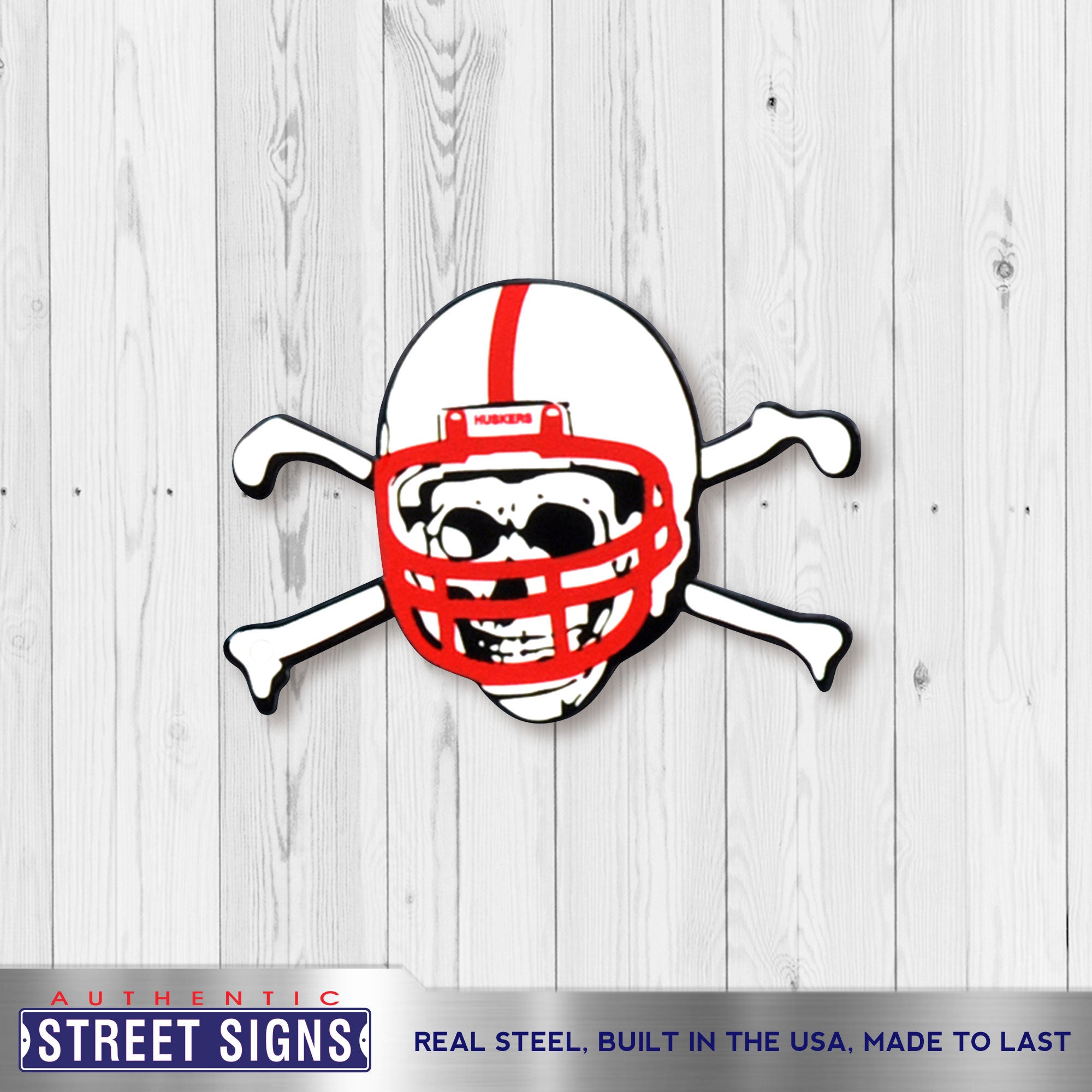 Nebraska Cornhuskers - Blackshirts 12" Spirit Size Steel Laser Cut Sign
