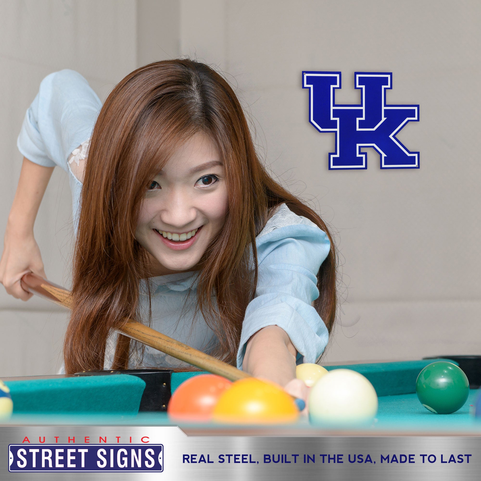Kentucky Wildcats 12" Spirit Size Steel Laser Cut Sign