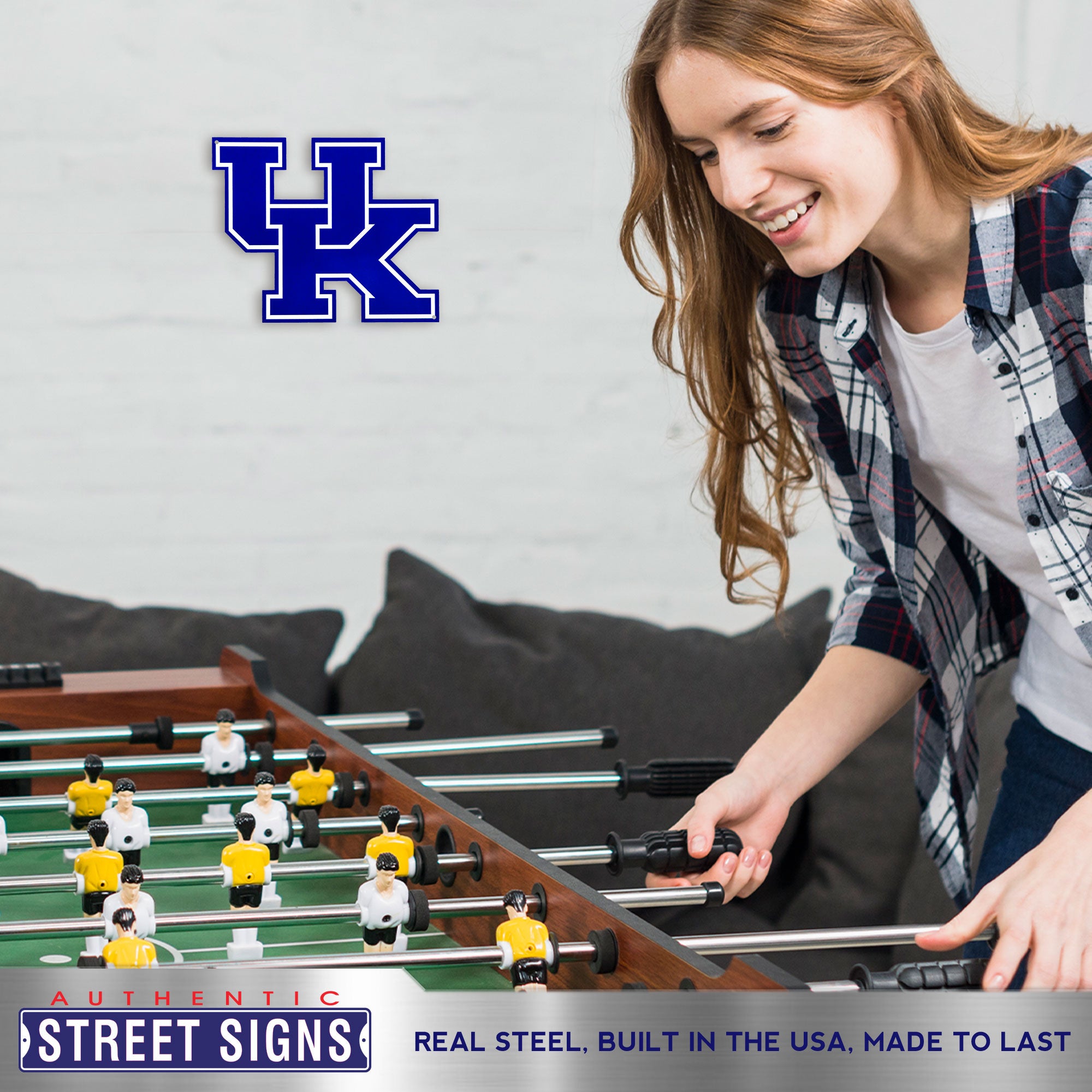 Kentucky Wildcats 12" Spirit Size Steel Laser Cut Sign