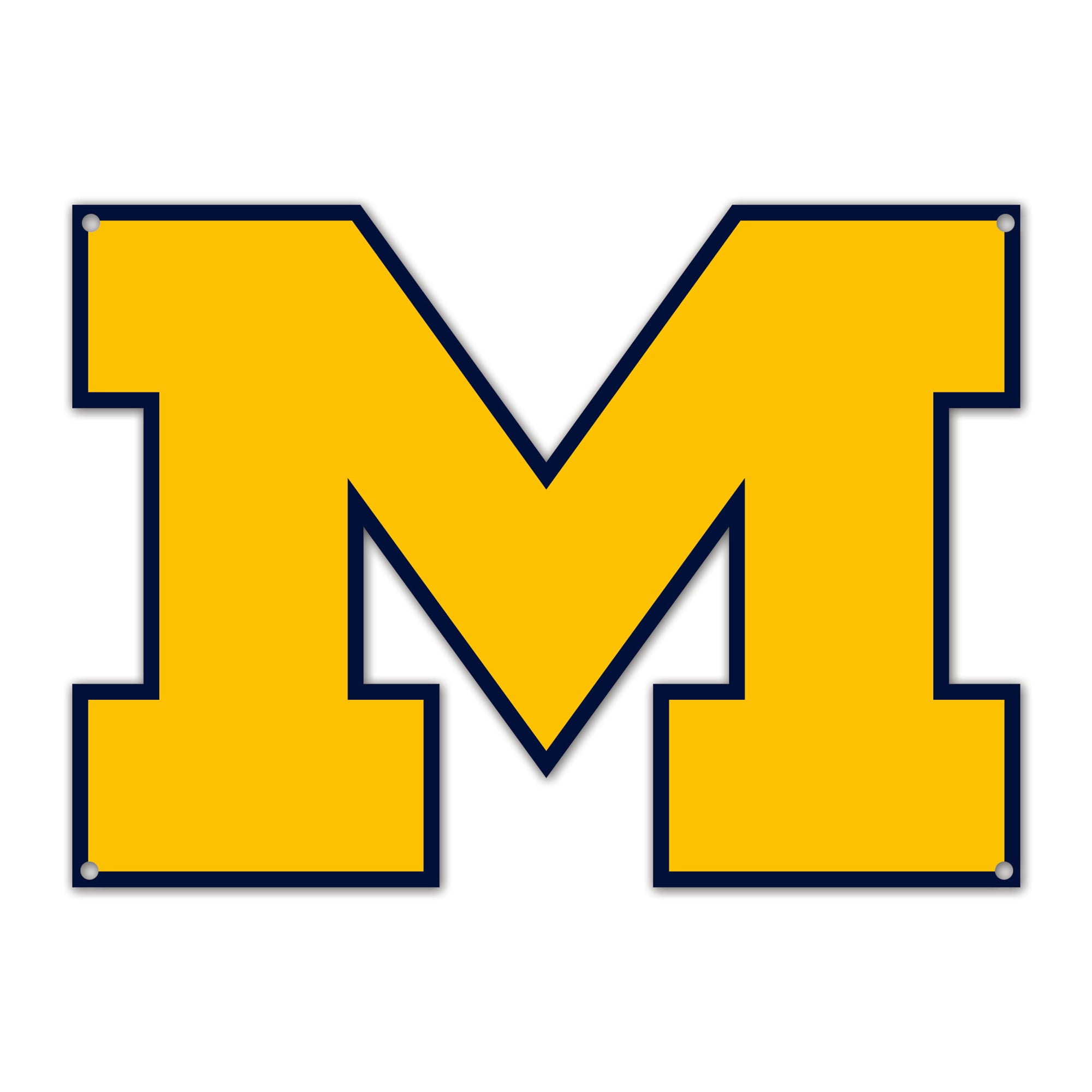 Michigan Wolverines 20-24" Statement Size Steel Laser Cut Sign