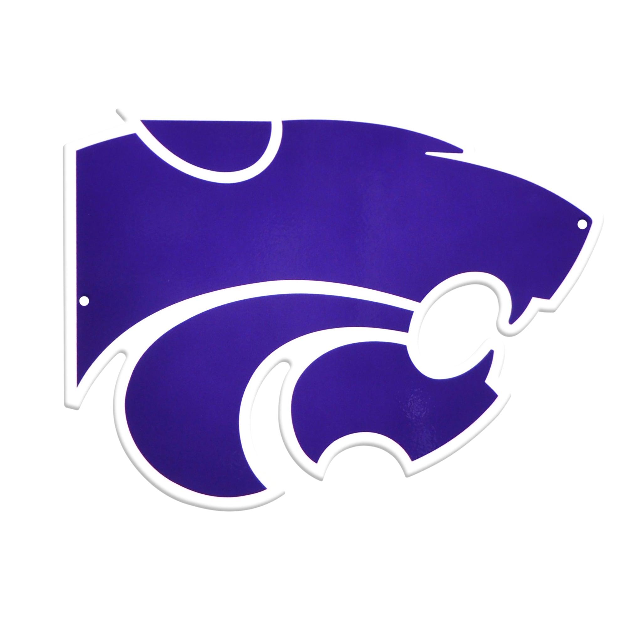 Kansas State Wildcats 12" Spirit Size Steel Laser Cut Sign
