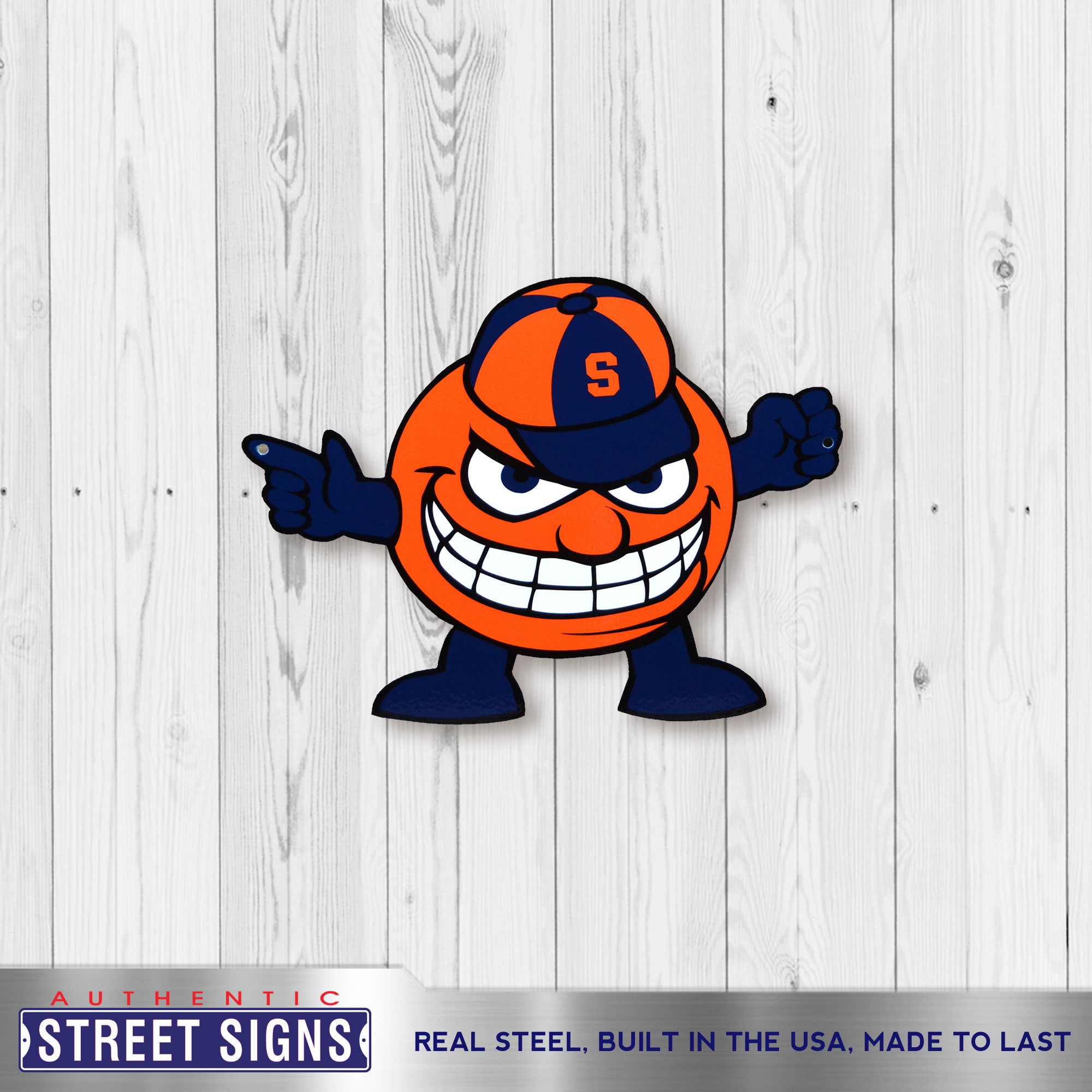 Syracuse Orange - Aggressive Otto 12" Spirit Size Steel Laser Cut Sign