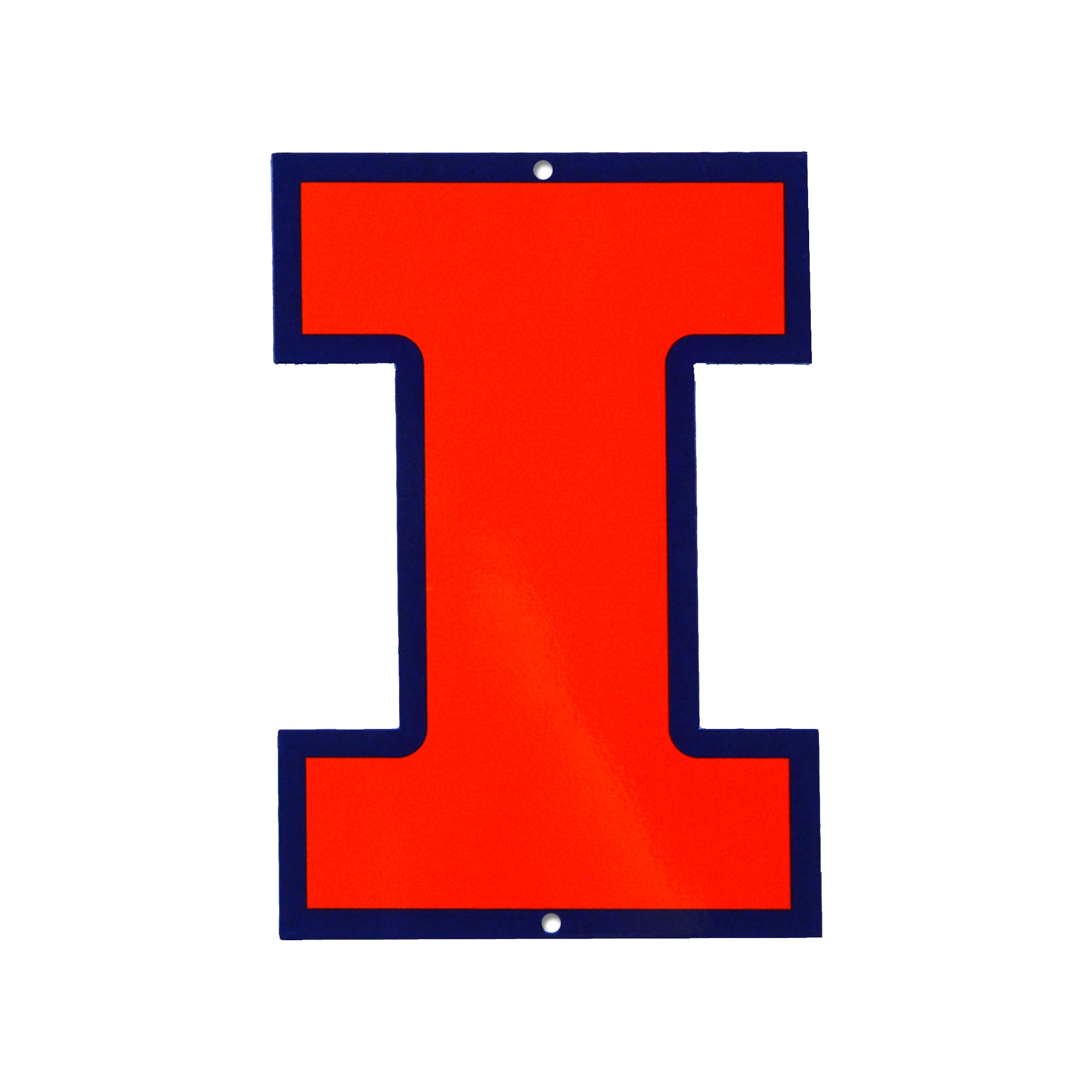Illinois Fighting Illini 12" Spirit Size Steel Laser Cut Sign