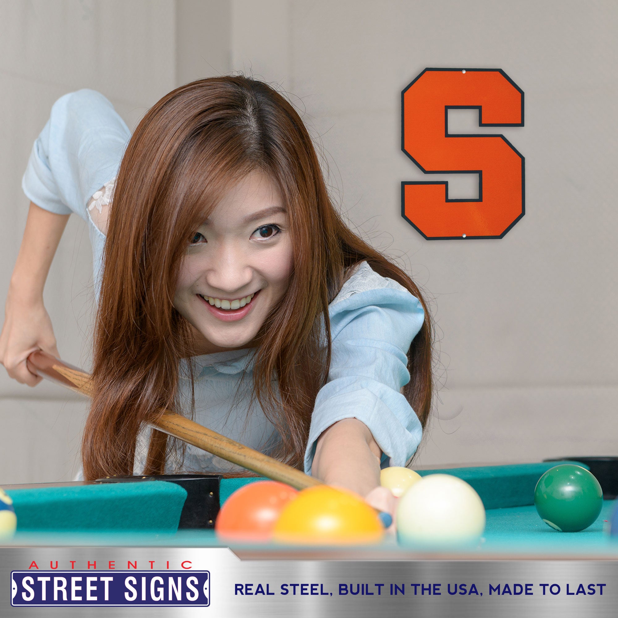 Syracuse Orange 12" Spirit Size Steel Laser Cut Sign