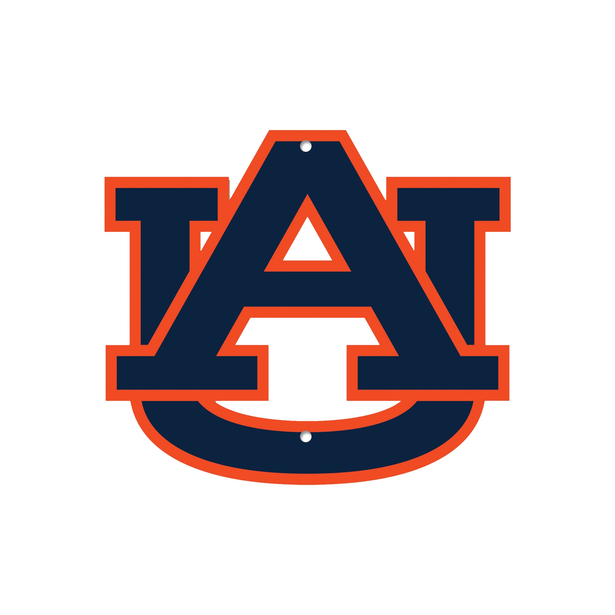 Auburn Tigers - Navy 12" Spirit Size Steel Laser Cut Sign