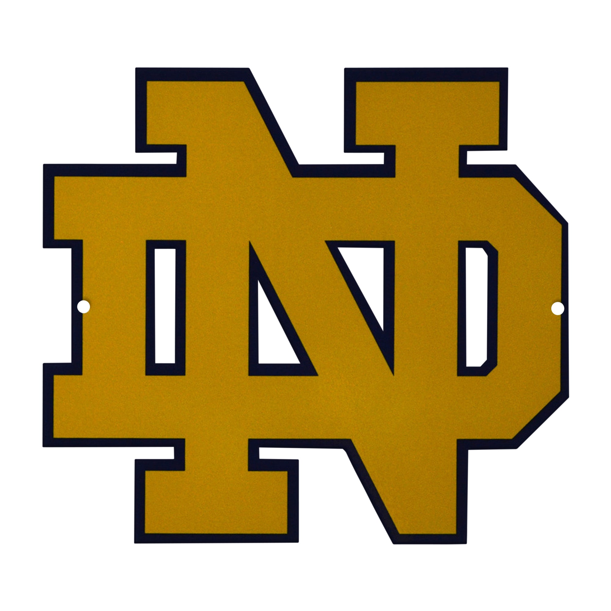 Notre Dame Fighting Irish 12" Spirit Size Steel Laser Cut Sign