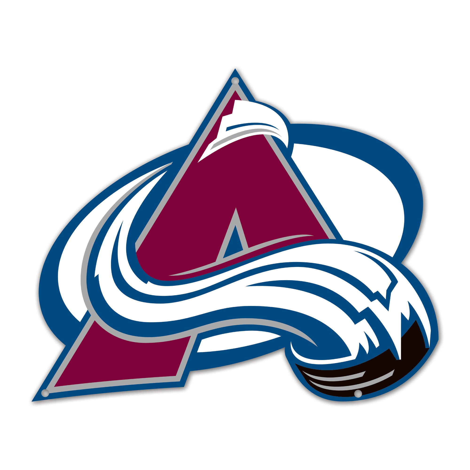 Colorado Avalanche 12" Spirit Size Steel Laser Cut Sign