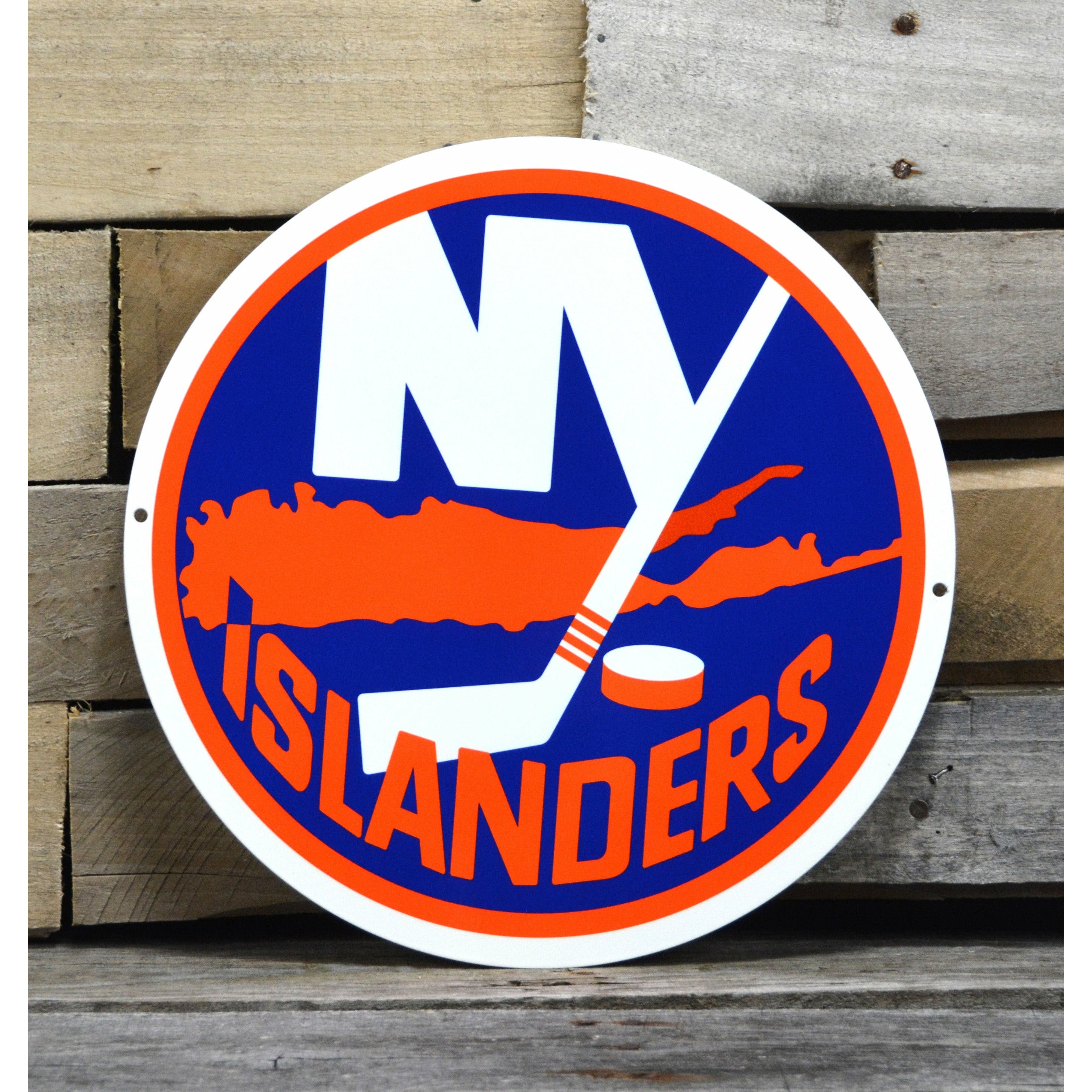 New York Islanders 12" Spirit Size Steel Laser Cut Sign