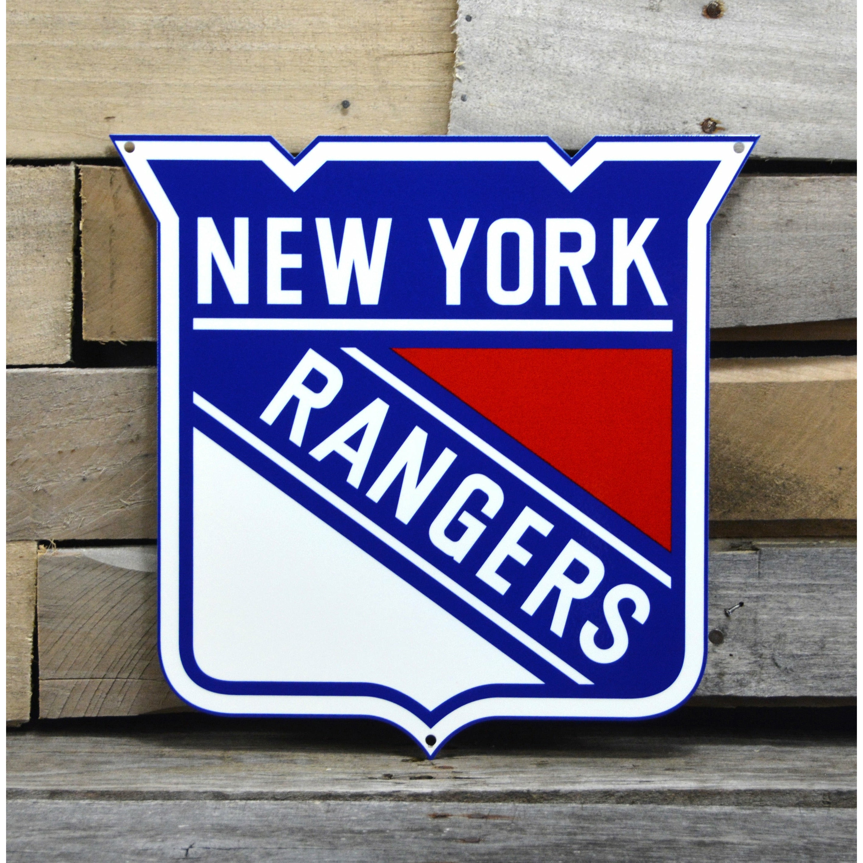 New York Rangers 12" Spirit Size Steel Laser Cut Sign