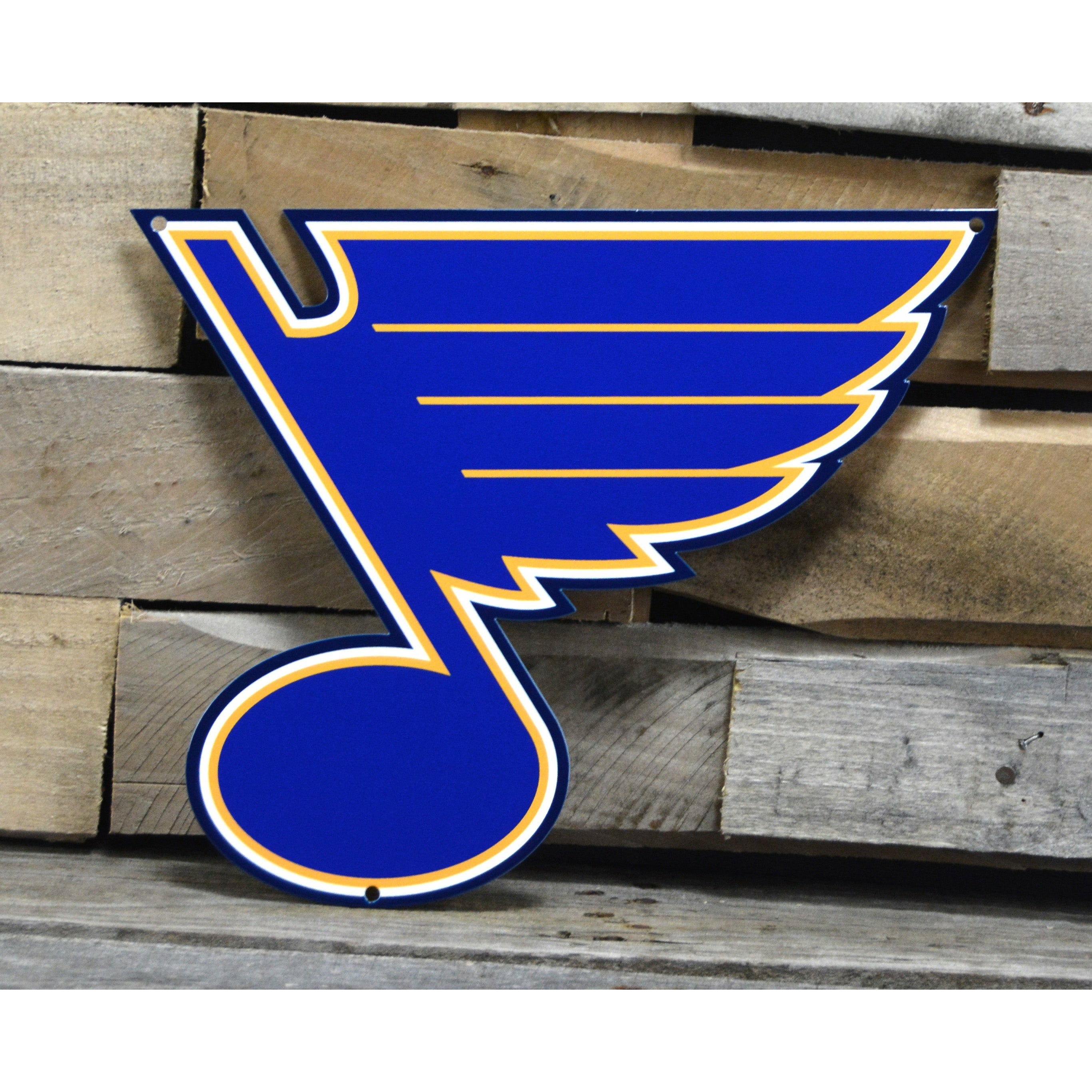 St. Louis Blues 12" Spirit Size Steel Laser Cut Sign