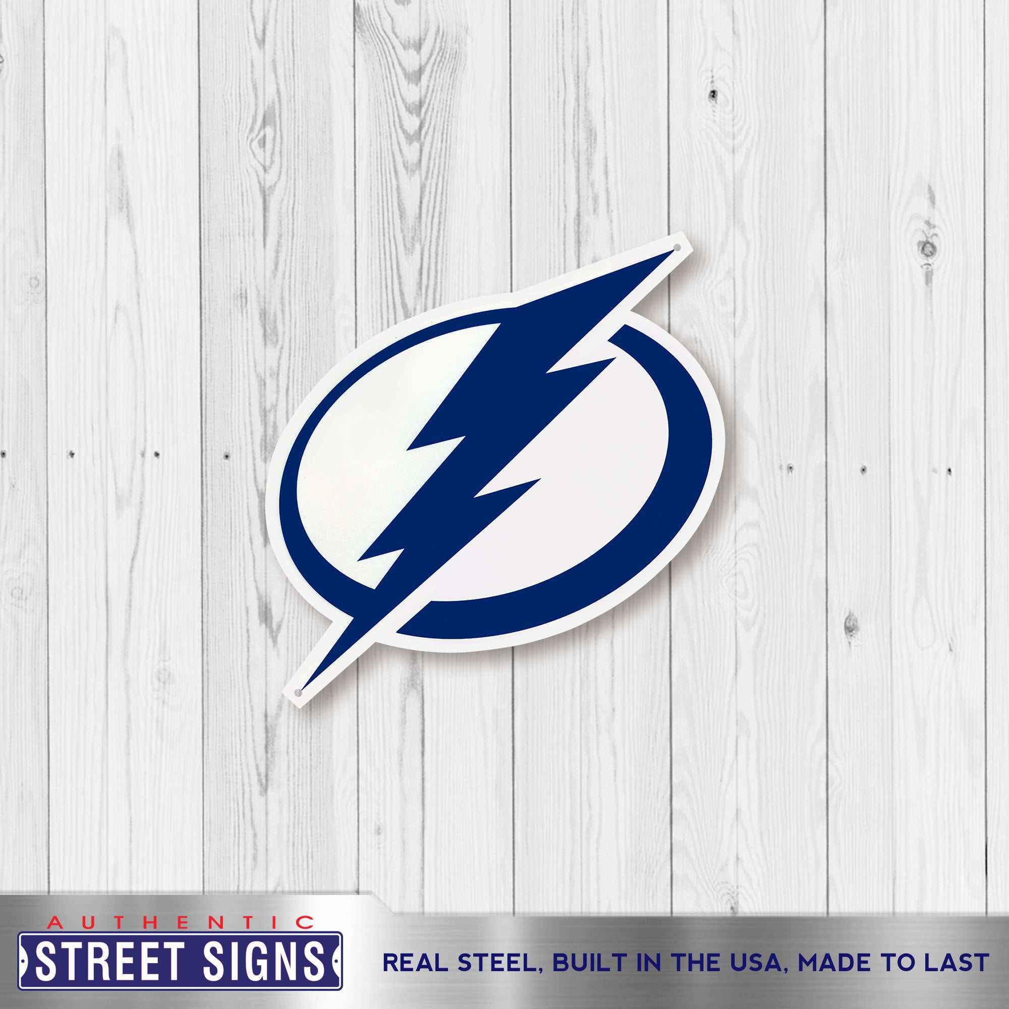 Tampa Bay Lightning 12" Spirit Size Steel Laser Cut Sign