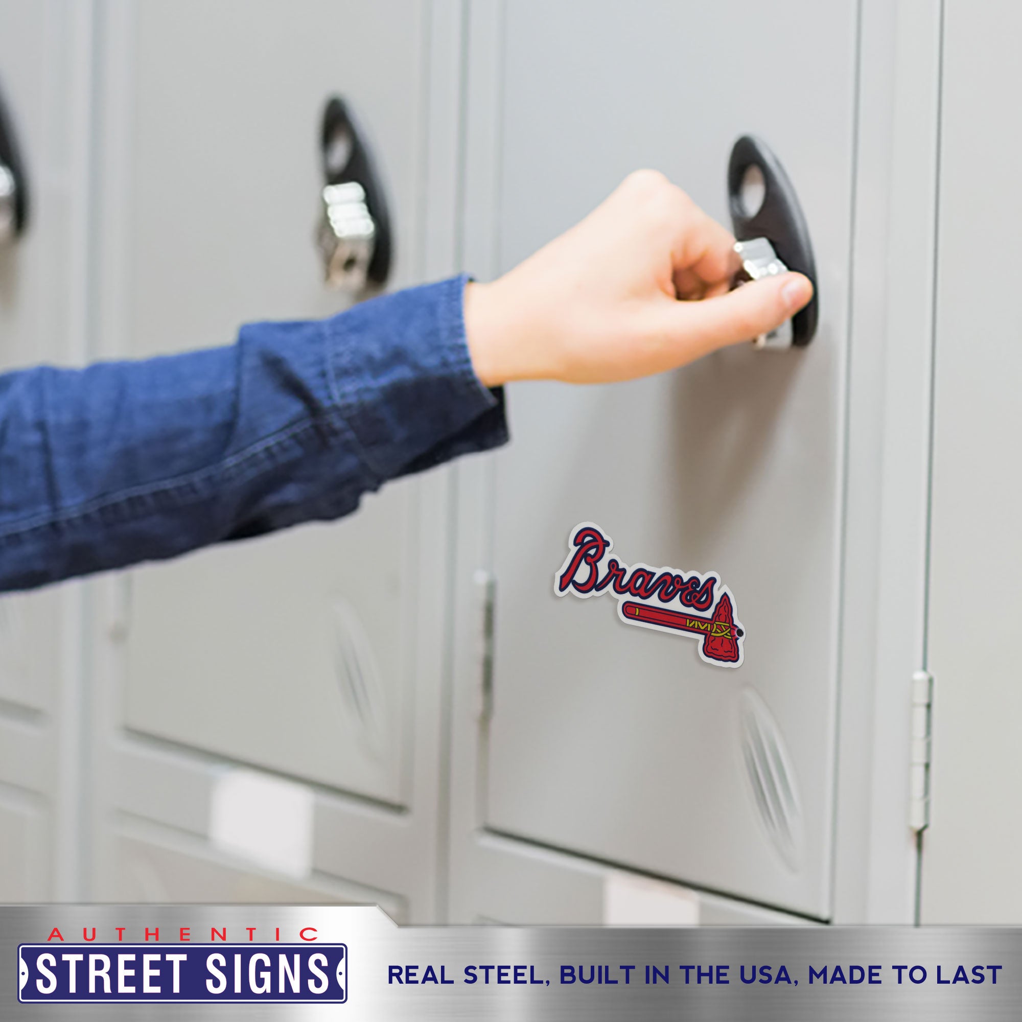 Atlanta Braves Steel Super Magnet