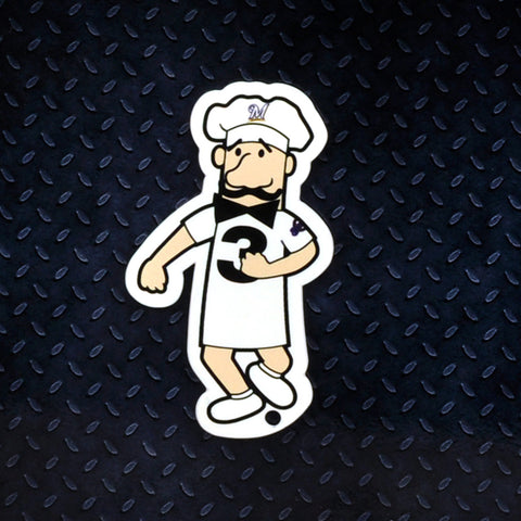 Milwaukee Brewers - Italian Sausage, Arms Down Steel Super Magnet