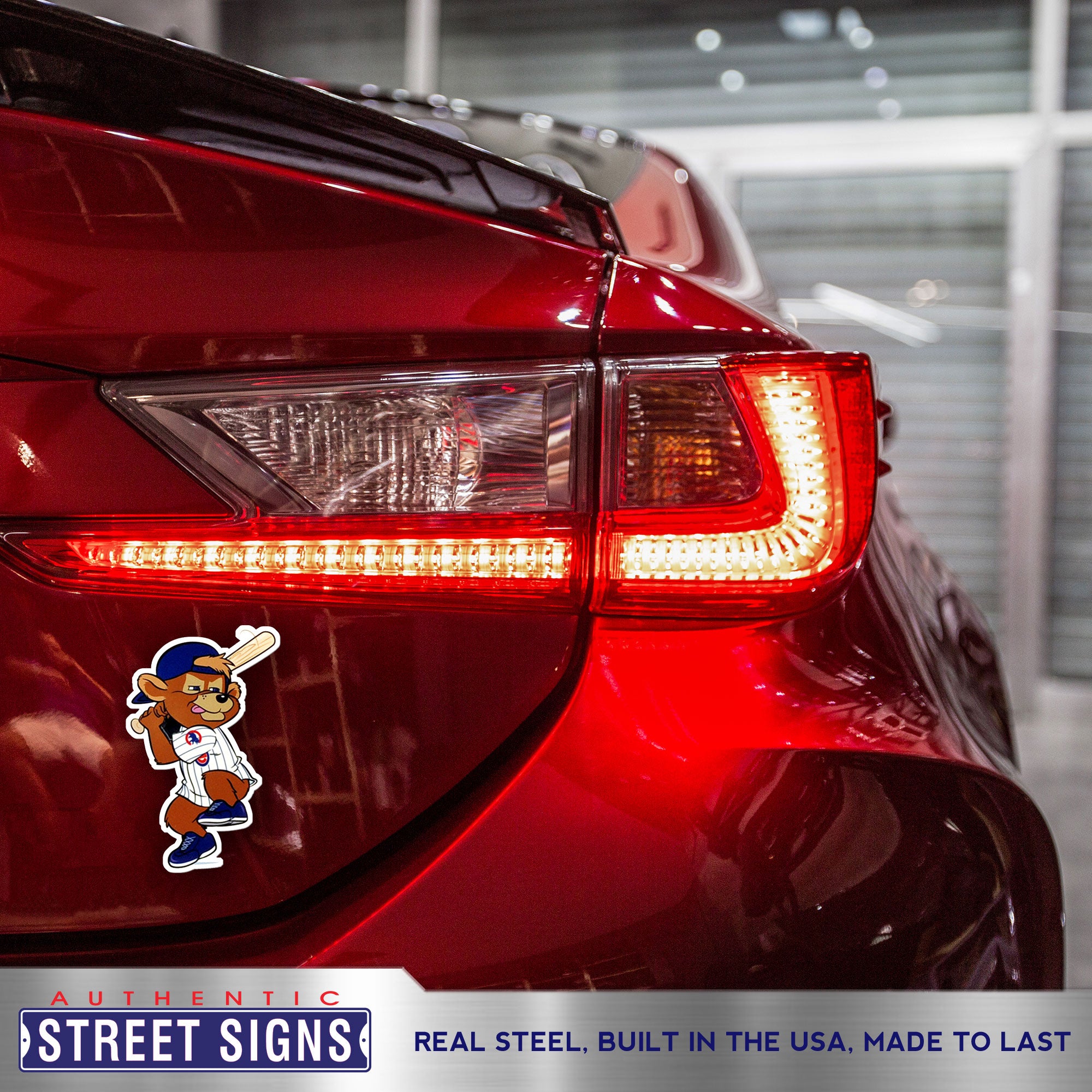 Chicago Cubs - Clark Batting Steel Super Magnet