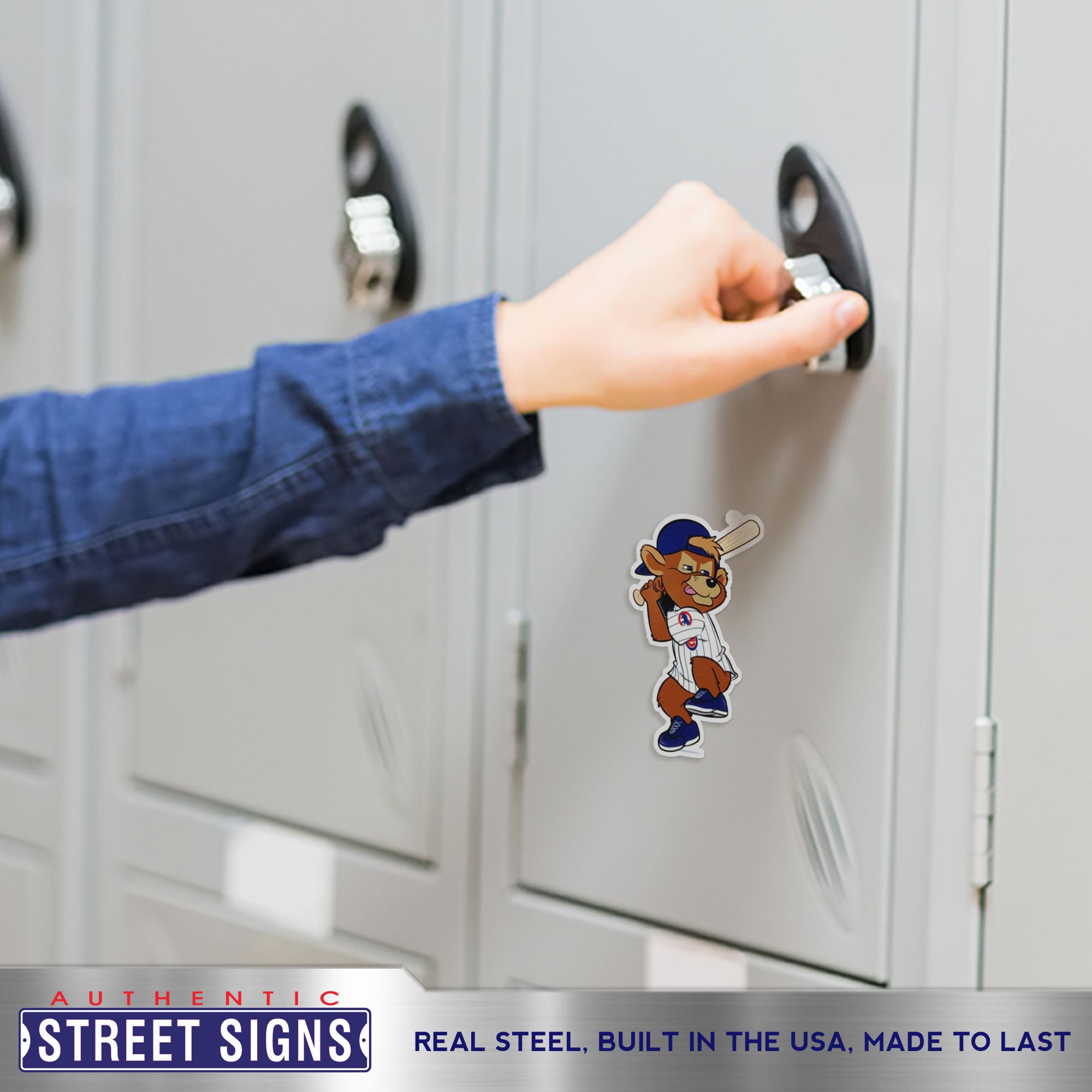 Chicago Cubs - Clark Batting Steel Super Magnet