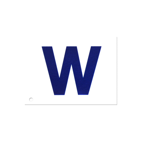 Chicago Cubs - W Flag Steel Super Magnet – authenticstreetsigns
