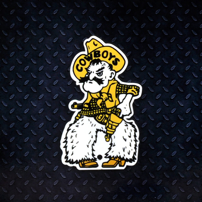 Wyoming Cowboys - Pistol Pete Steel Super Magnet