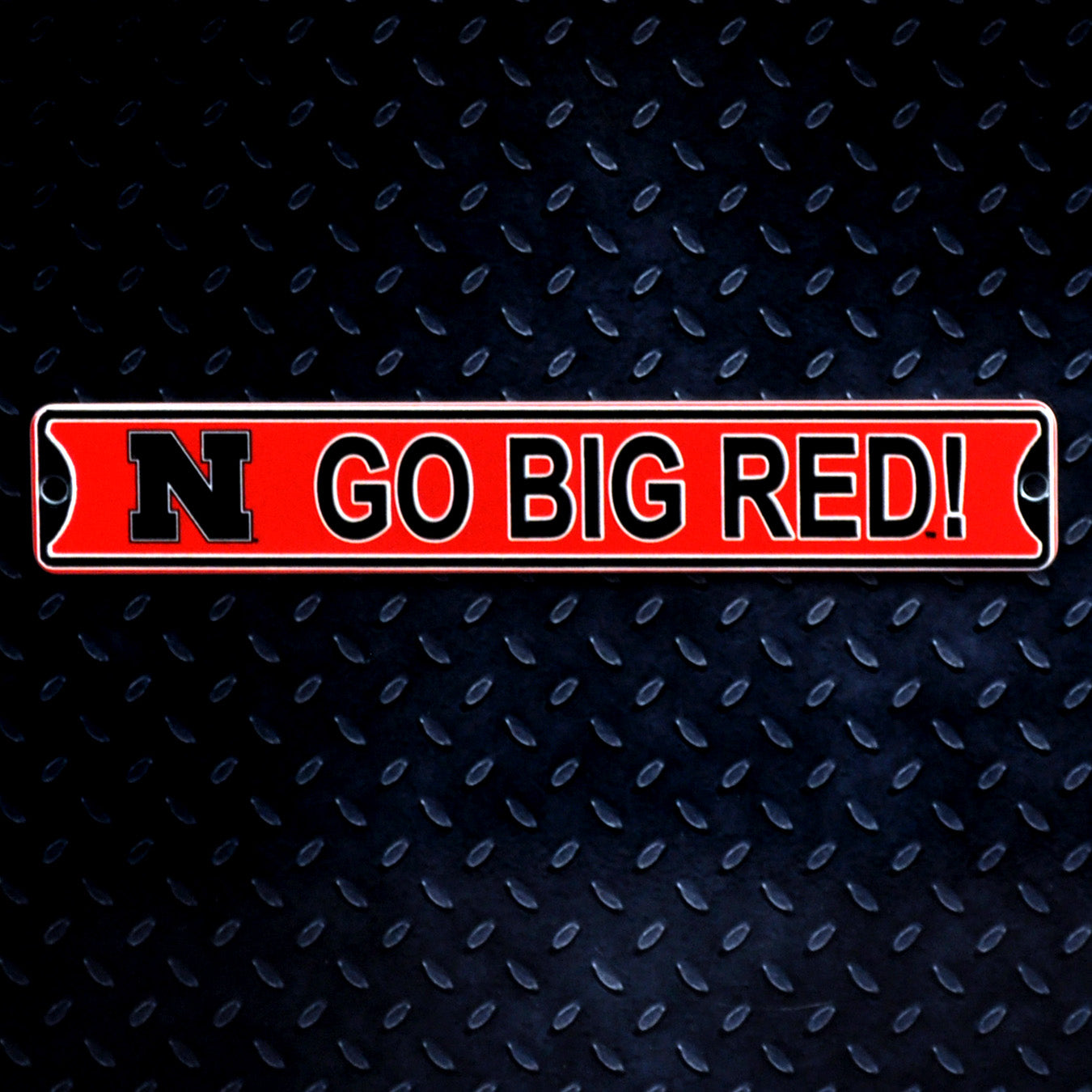 Nebraska Cornhuskers - Go Big Red Steel Super Magnet