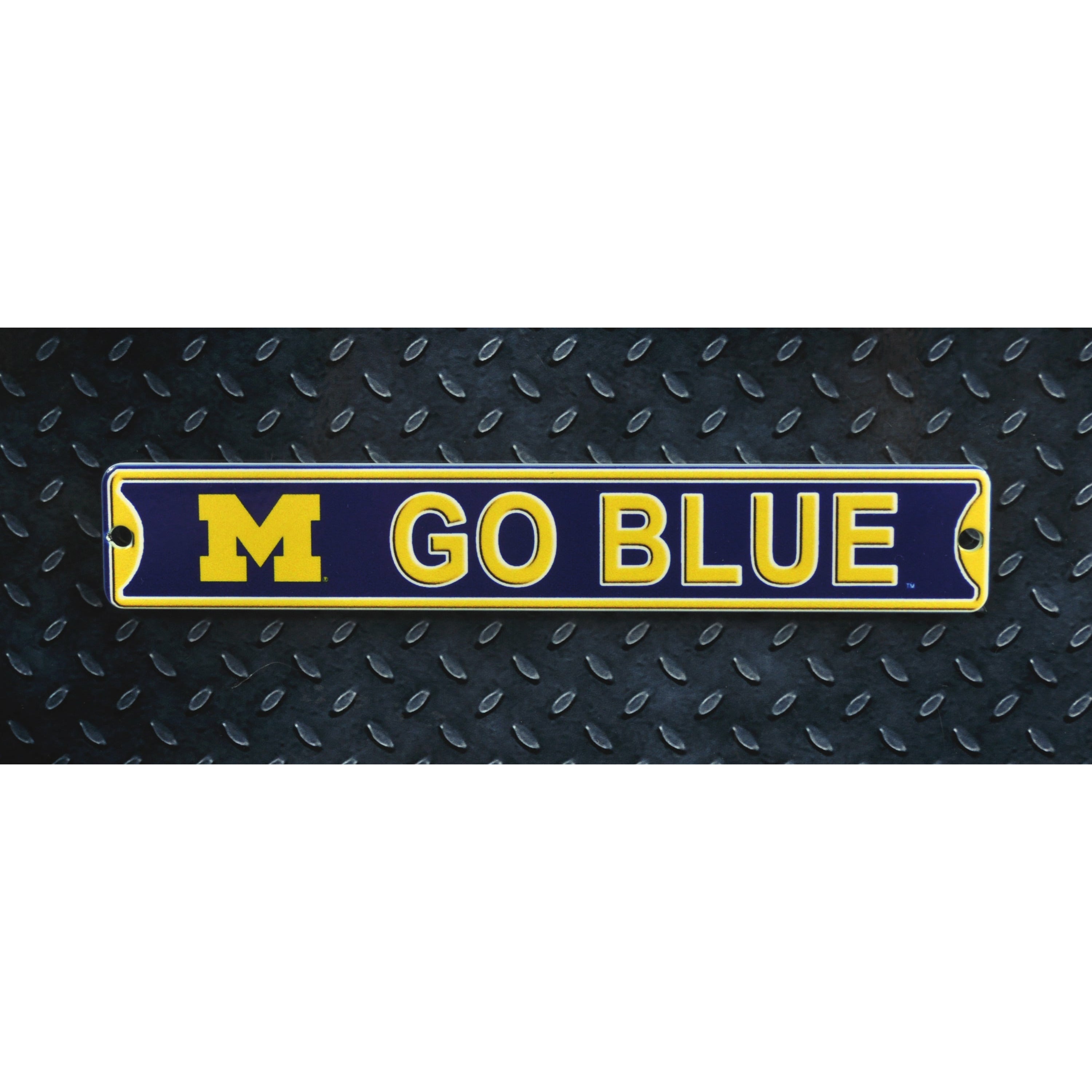 Michigan Wolverines - Go Blue Steel Super Magnet