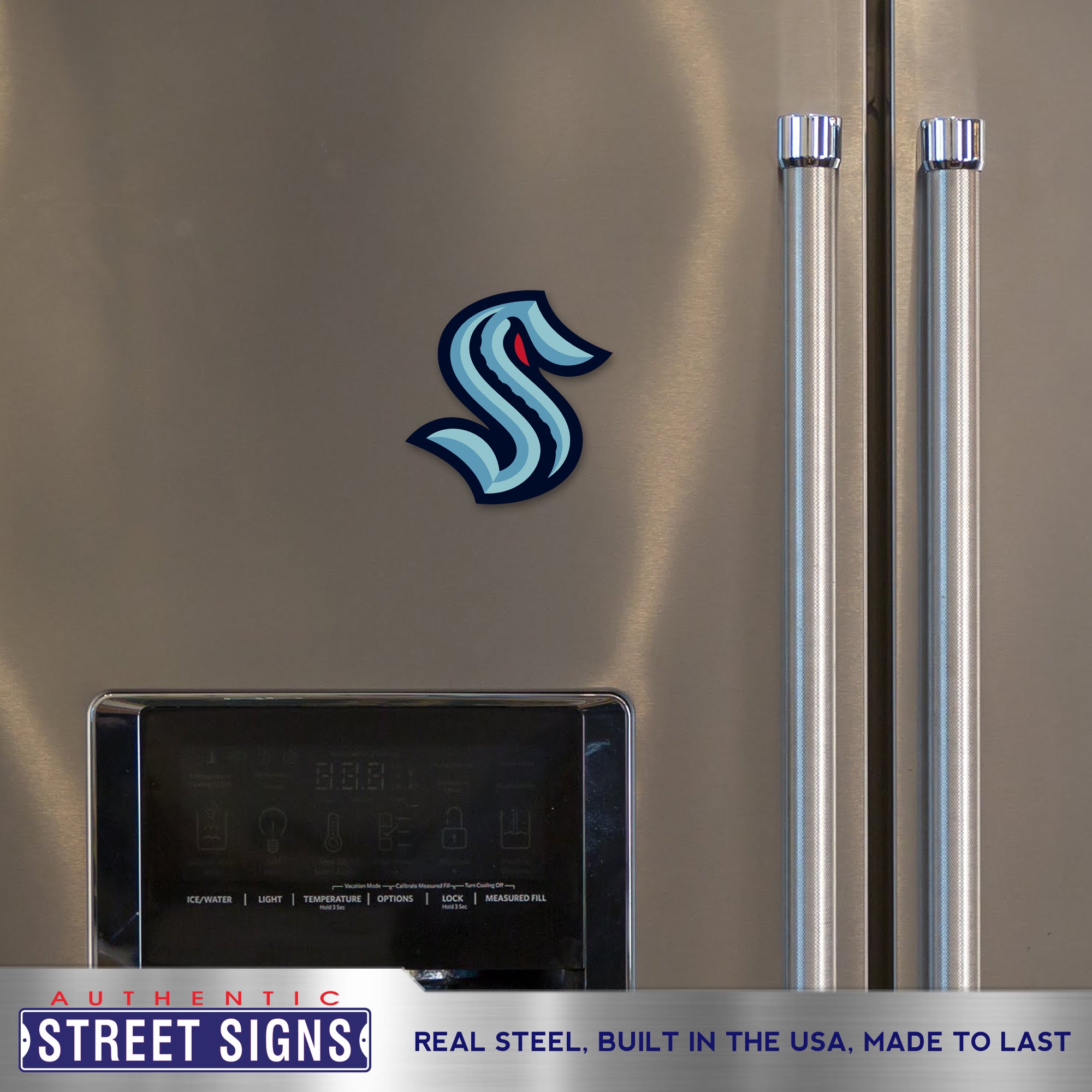 Seattle Kraken Steel Super Magnet