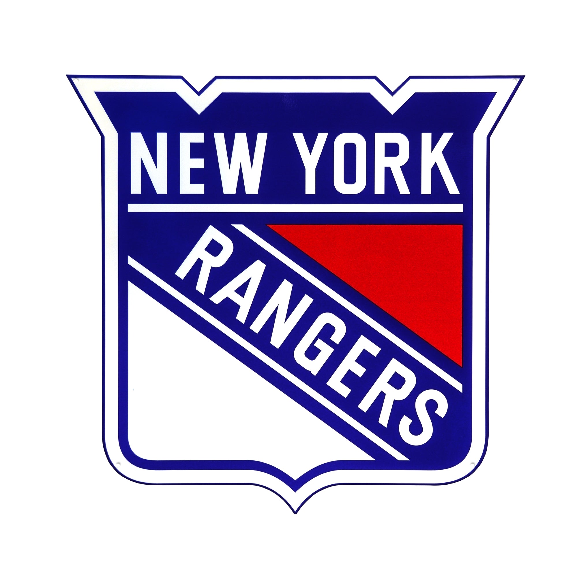 New York Rangers 20-24" Statement Size Steel Laser Cut Sign