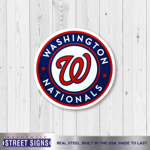 Washington Nationals 12 Team Color Logo State Sign