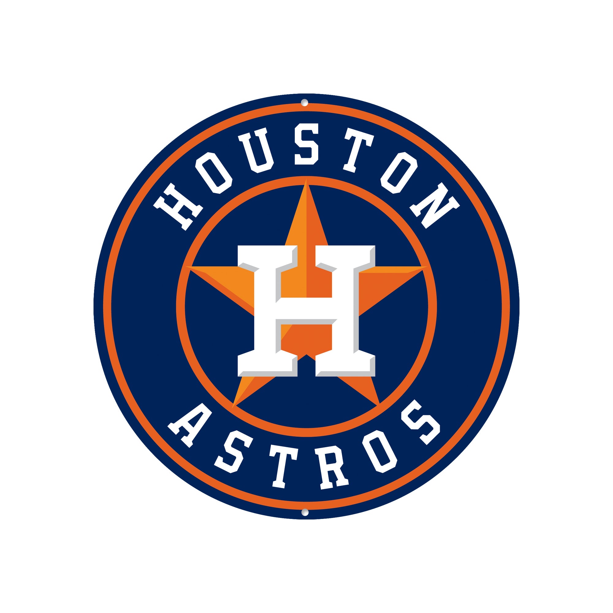 Houston Astros 12" Spirit Size Steel Laser Cut Sign