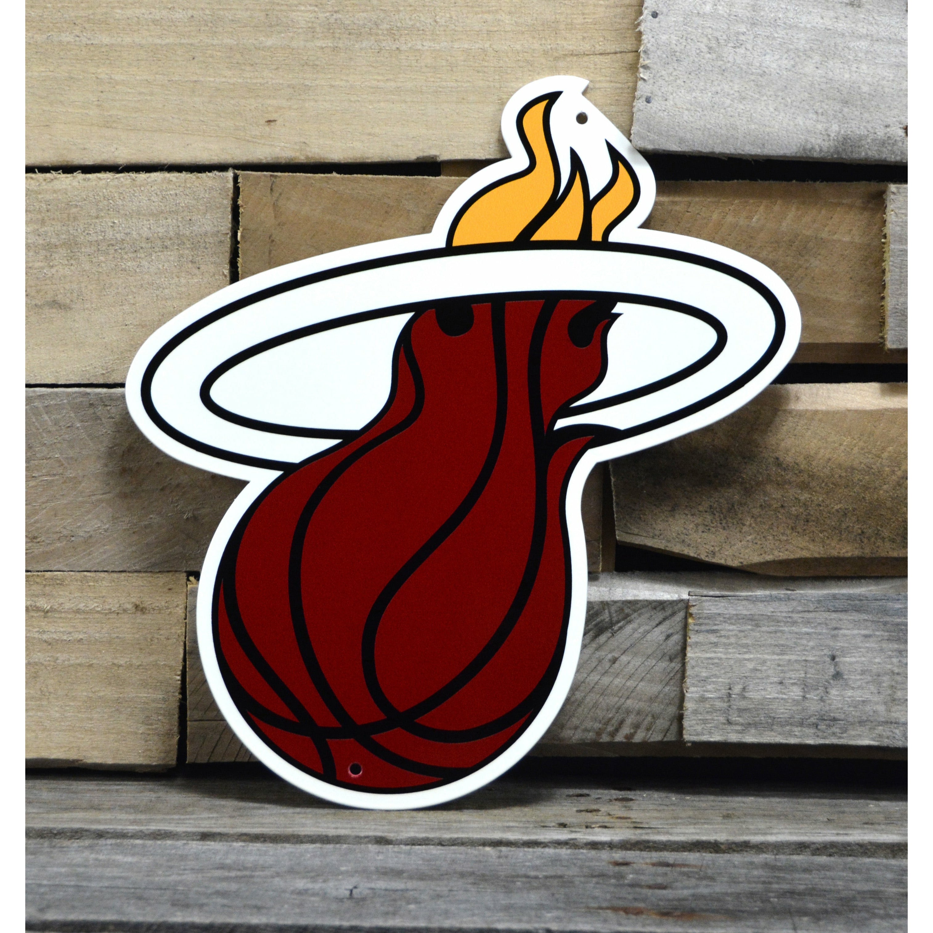 Miami Heat 12" Spirit Size Steel Laser Cut Sign
