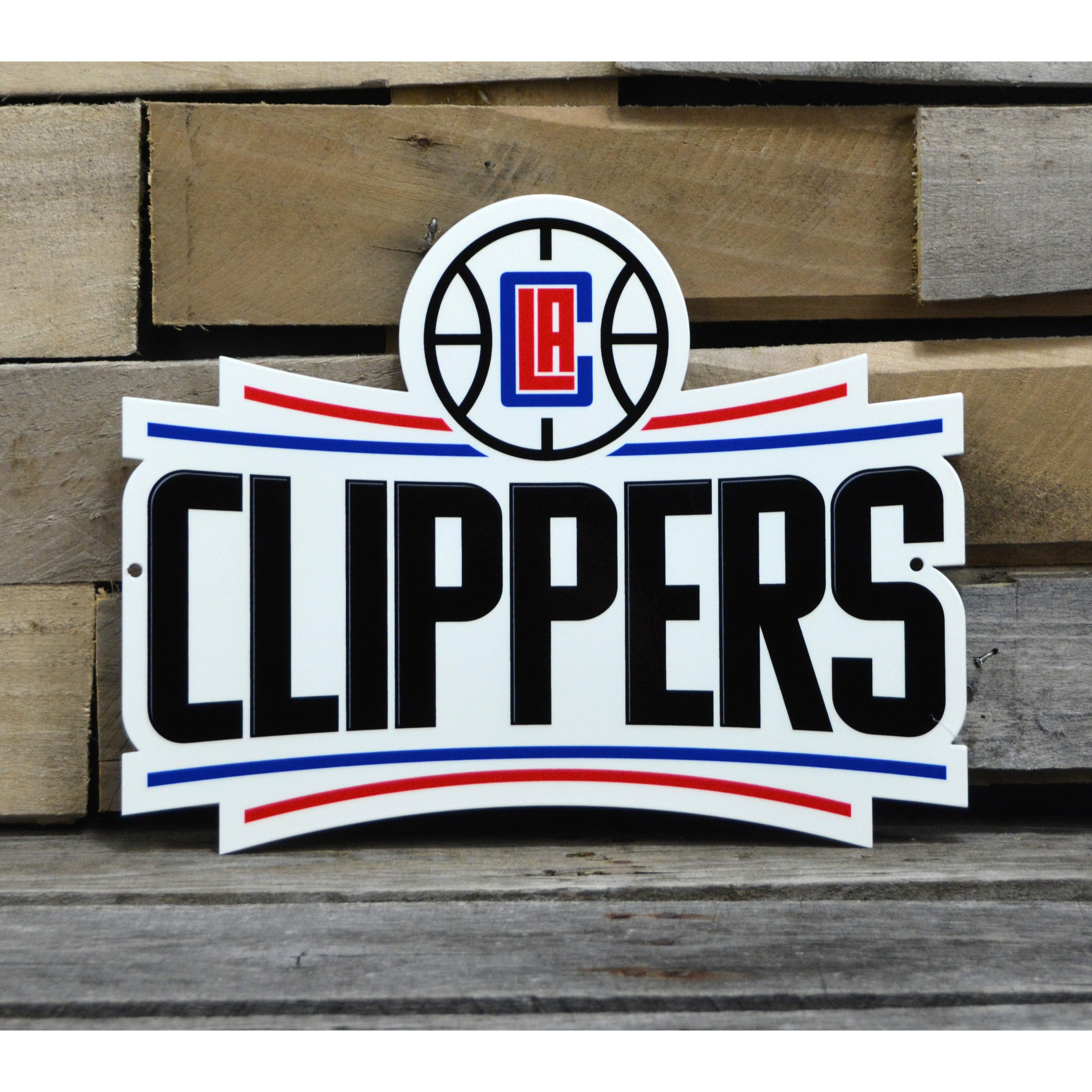 Los Angeles Clippers 12" Spirit Size Steel Laser Cut Sign