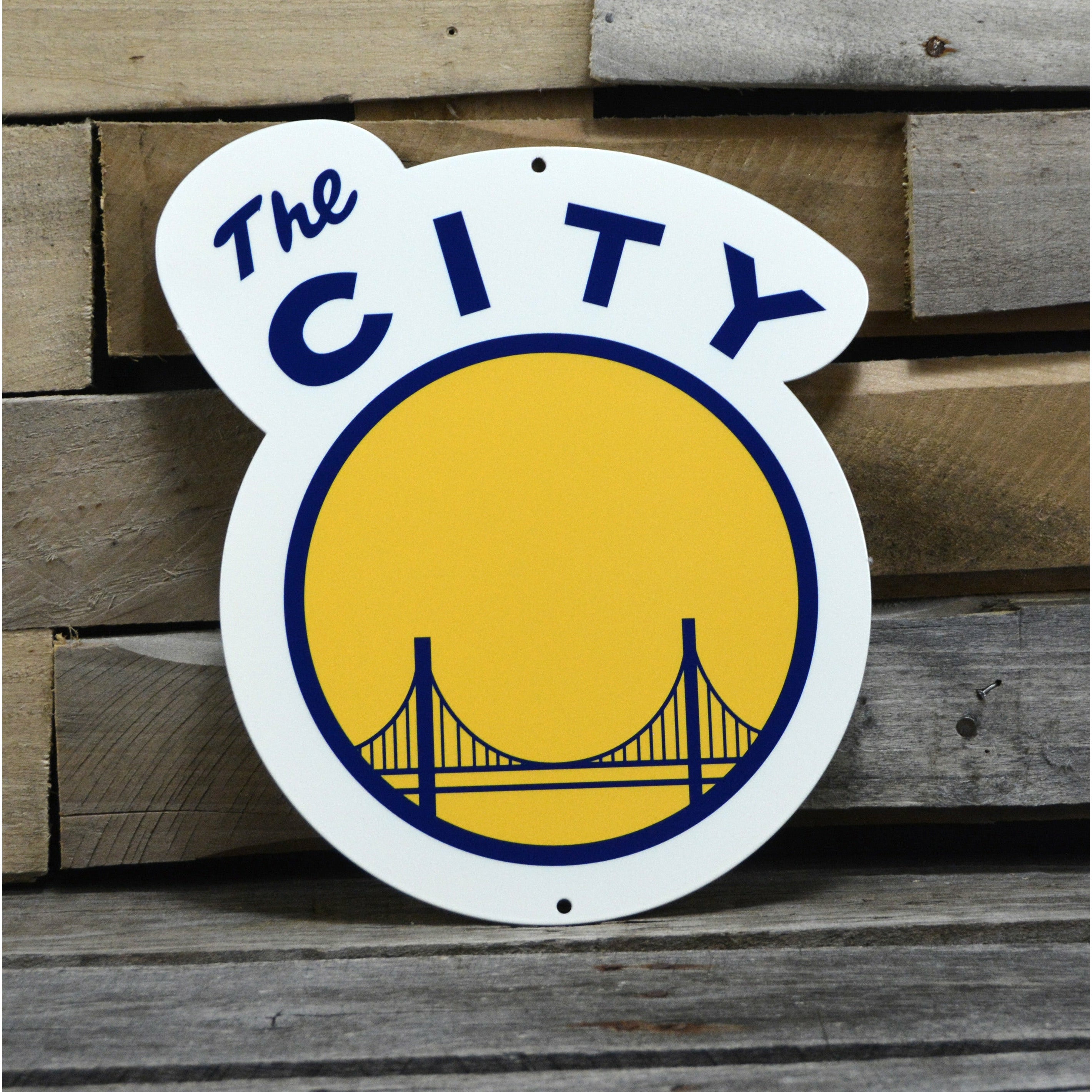 Golden State Warriors - The City 12" Spirit Size Steel Laser Cut Sign