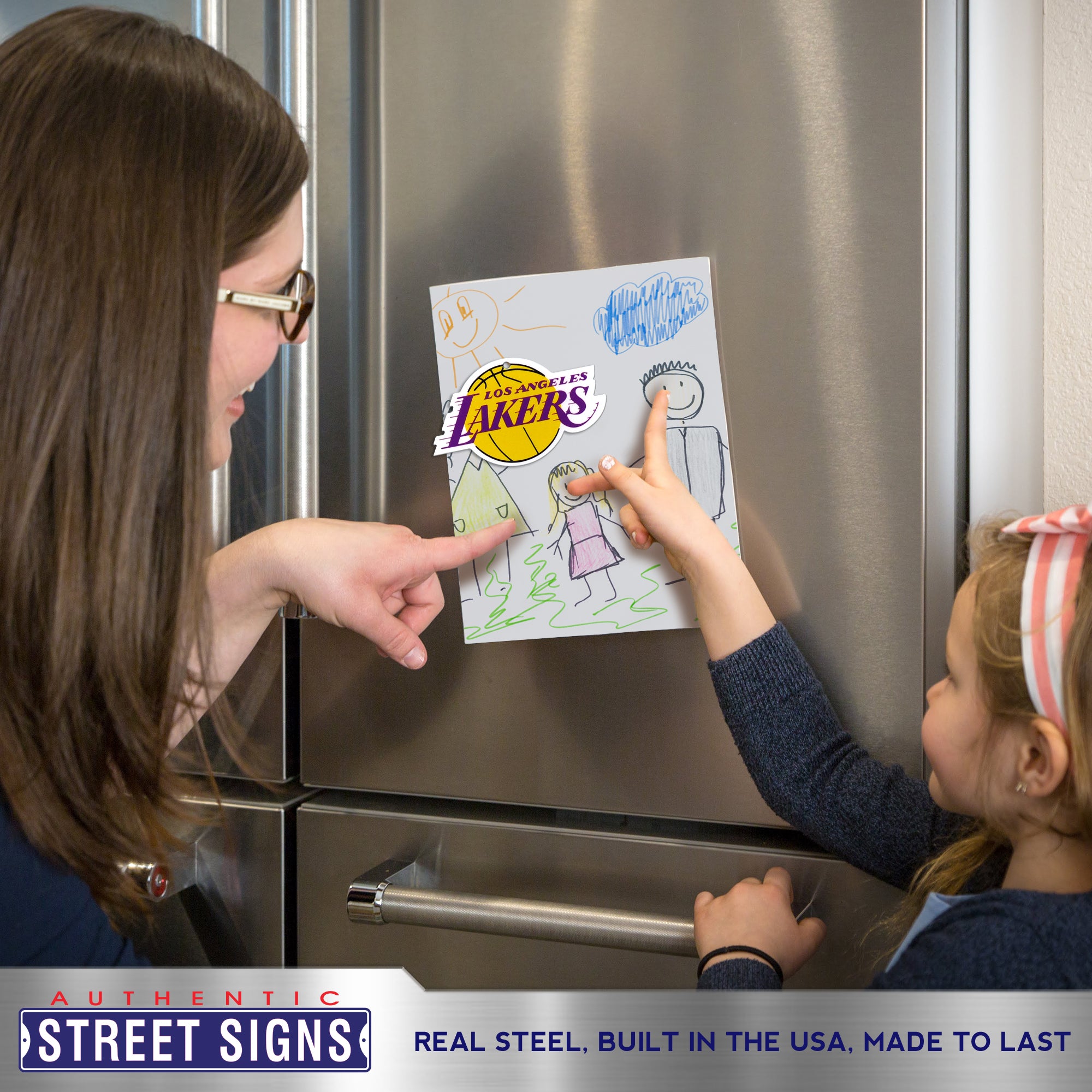 Los Angeles Lakers Steel Super Magnet