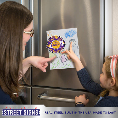 Los Angeles Lakers - CHAMPIONSHIP CT - Embossed Steel Street Sign –  authenticstreetsigns